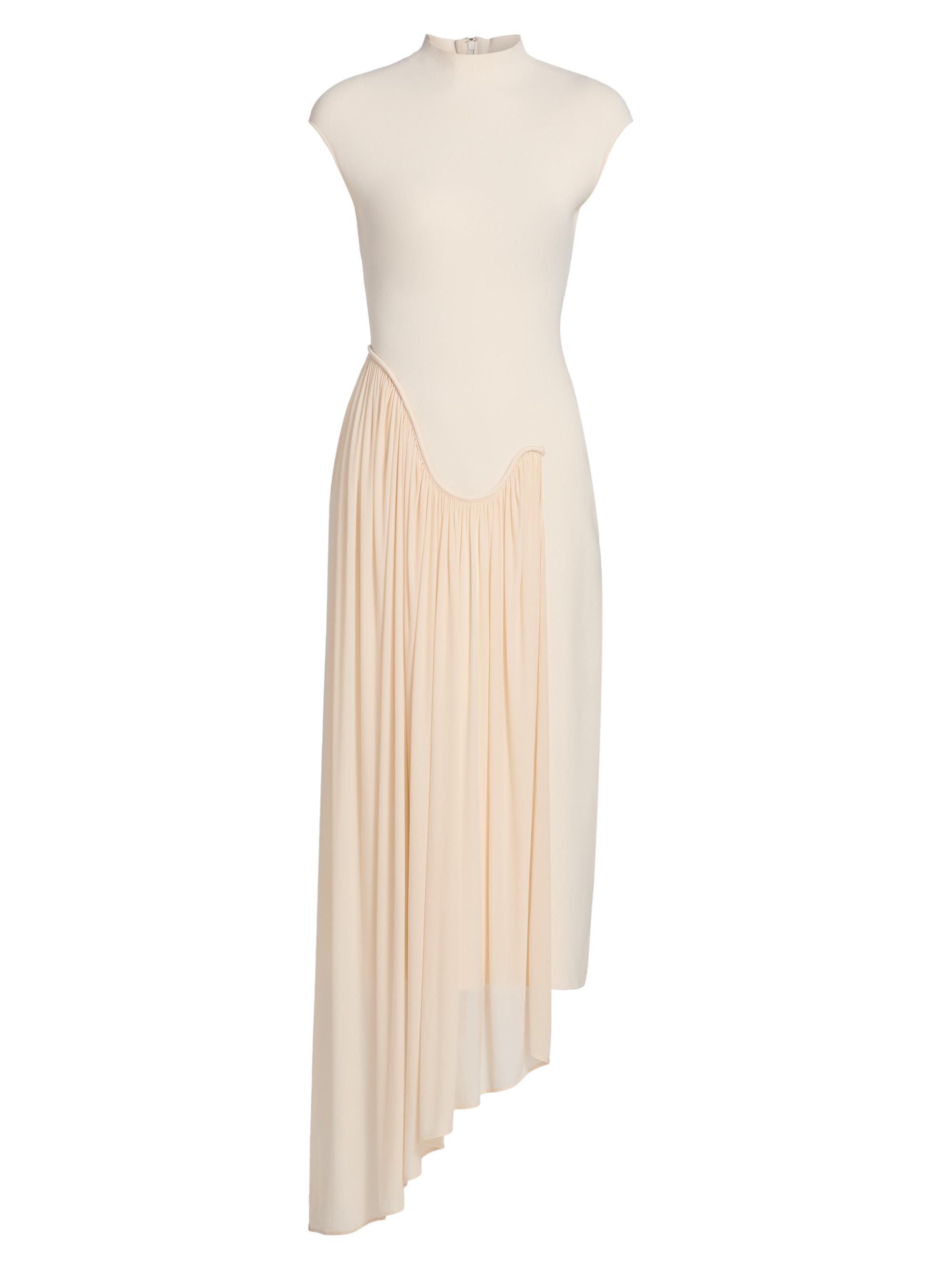 Et Ochs Women's Francis Asymmetric Knit Midi-Dress - Ivory - Size XL