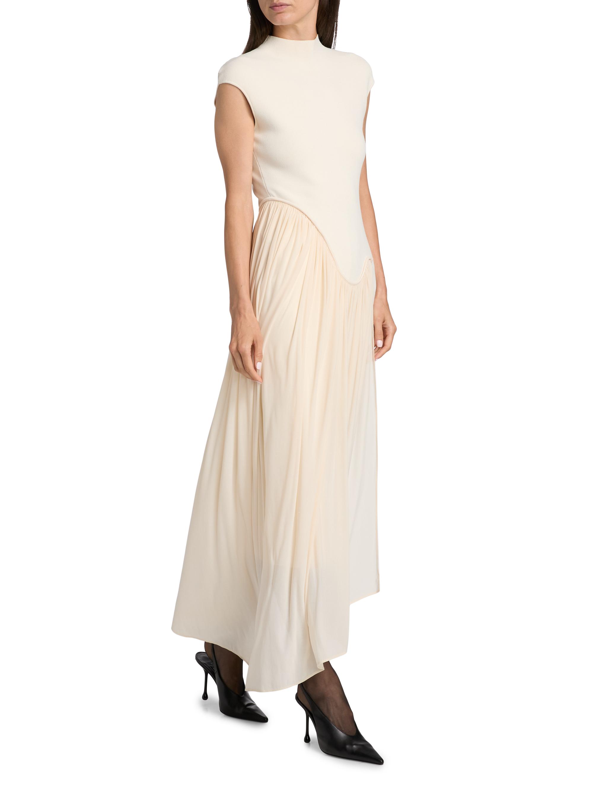 jessie knit maxi dress Grey Stripe Knit Mini Wrap Jessie Dress – SABO main image 0