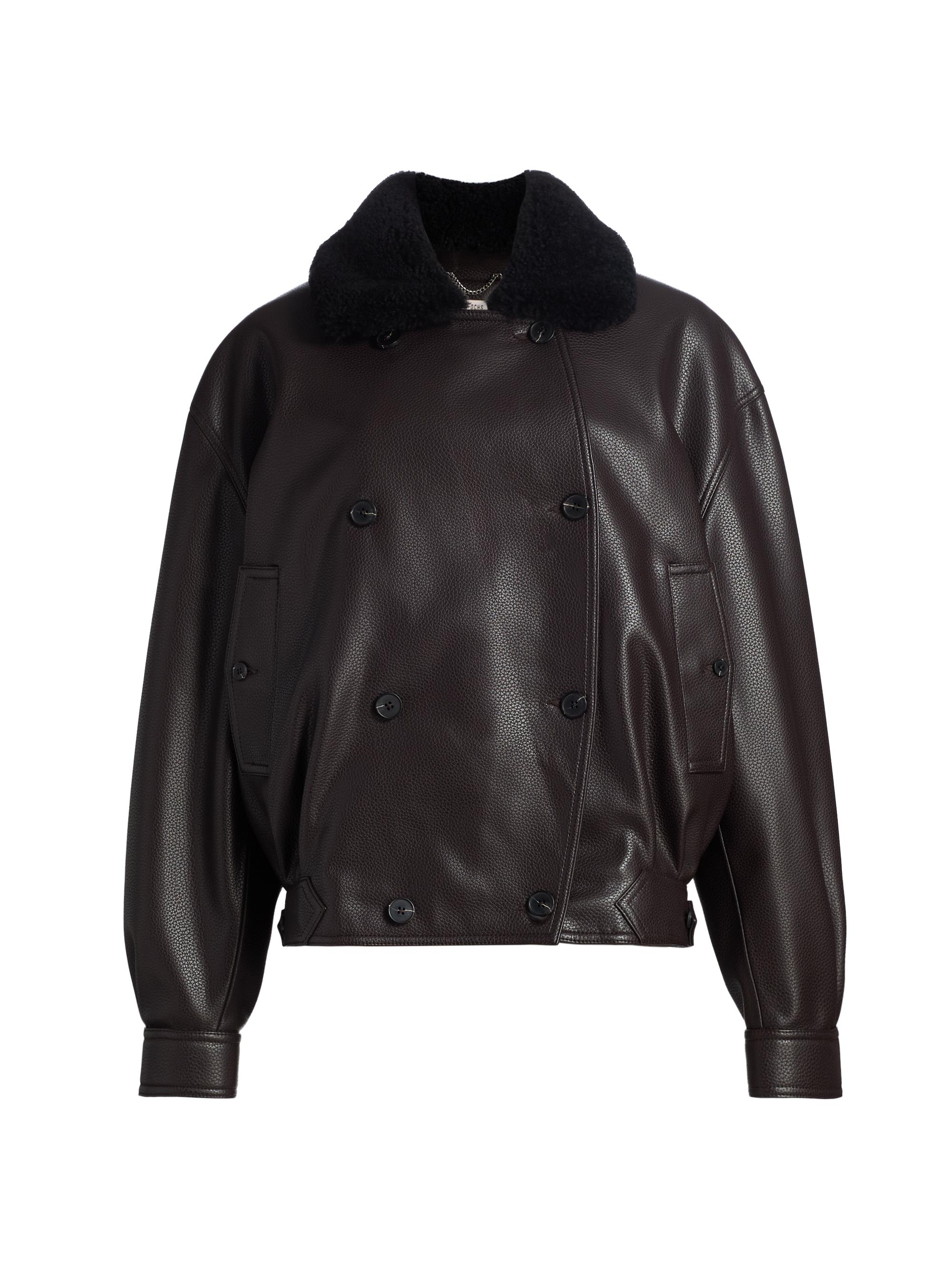 Loulou de Saison Marlow Leather Bomber Jacket | Saks Fifth Avenue