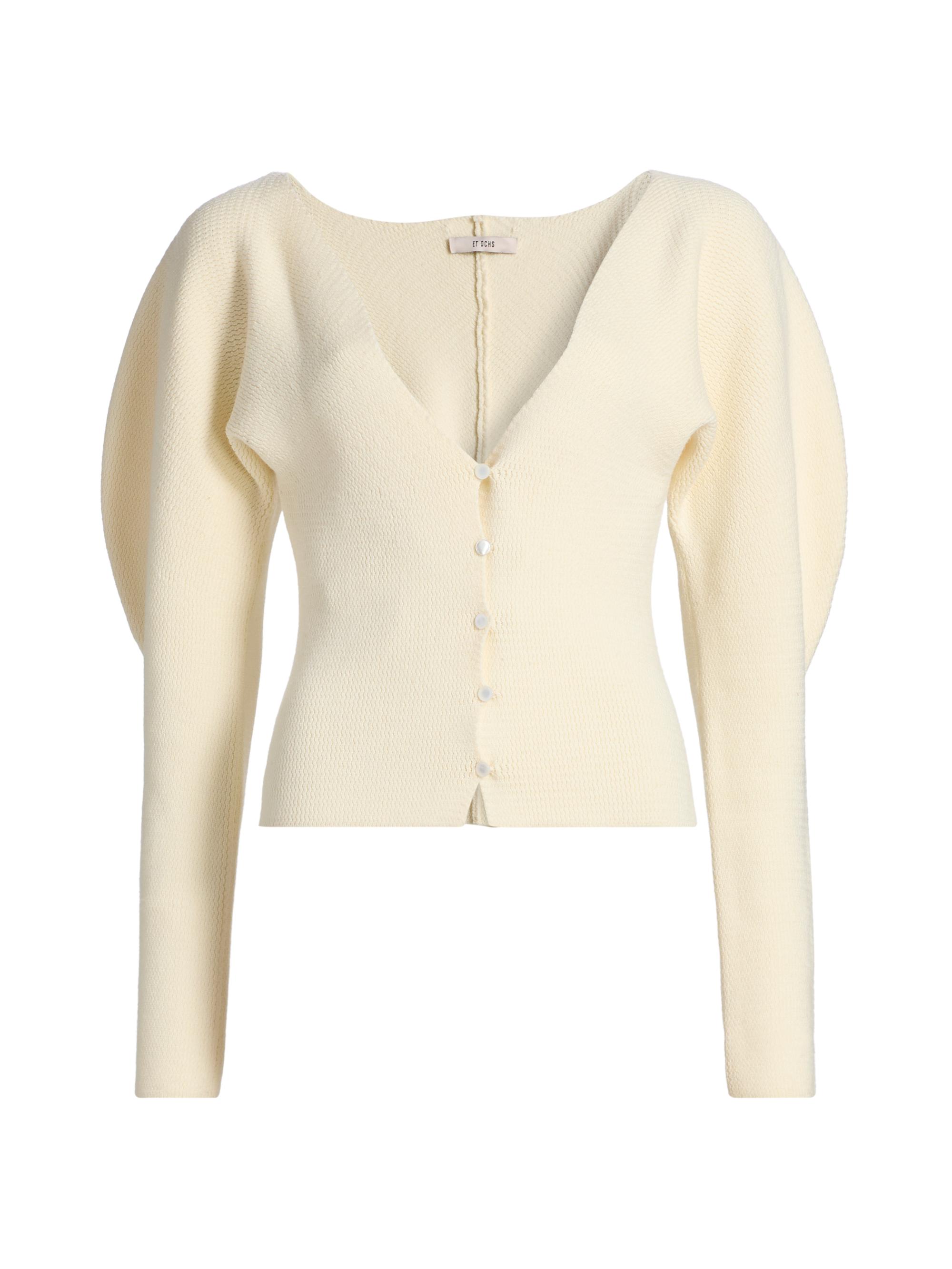 Et Ochs Women's Chevelle Bishop-Sleeve Knit Cardigan -