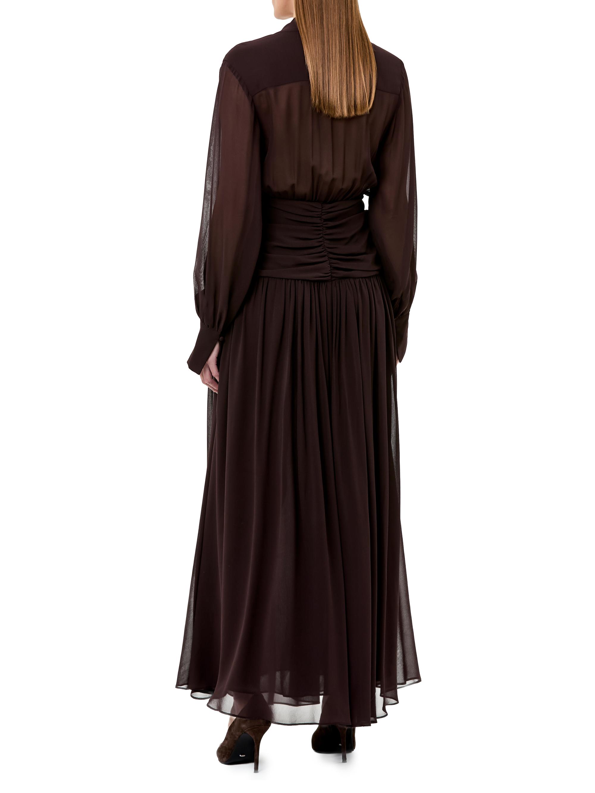 Jocelyn Deep Plunge Long-Sleeve Maxi Dress