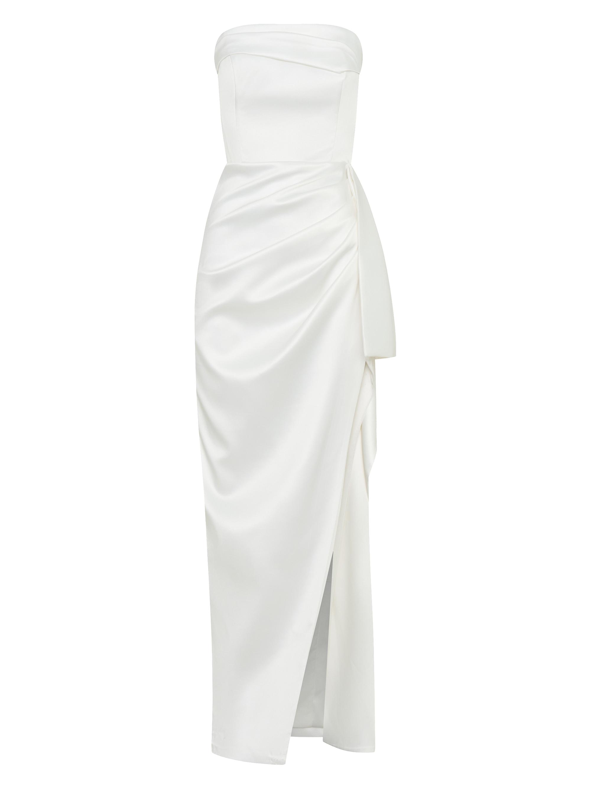Nicholas the Label Women's Erelyn Strapless Side-Sash Gown - Pearl