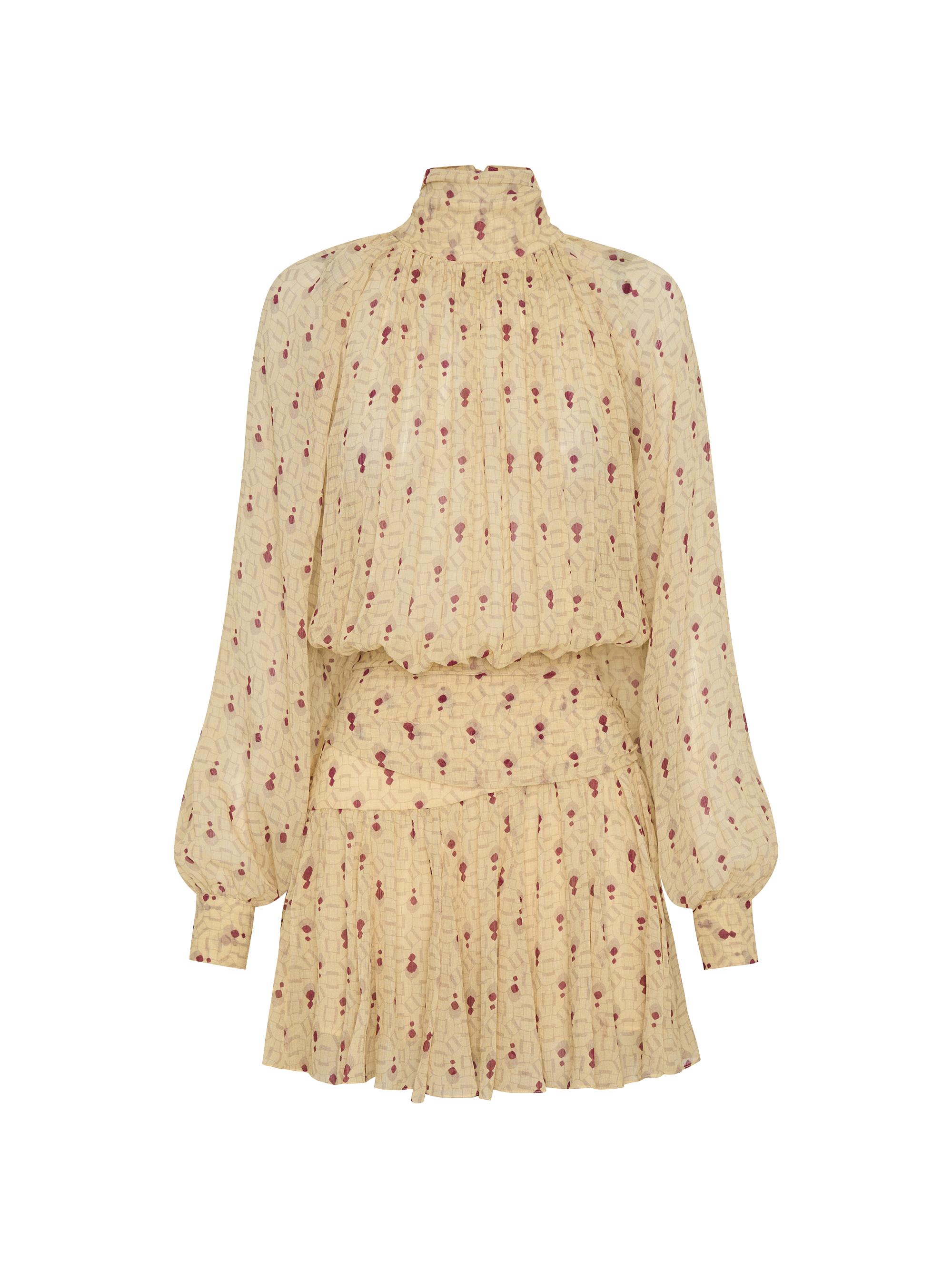 Nicholas the Label Women's Cecile Blouson Minidress - Opal Geo Butter