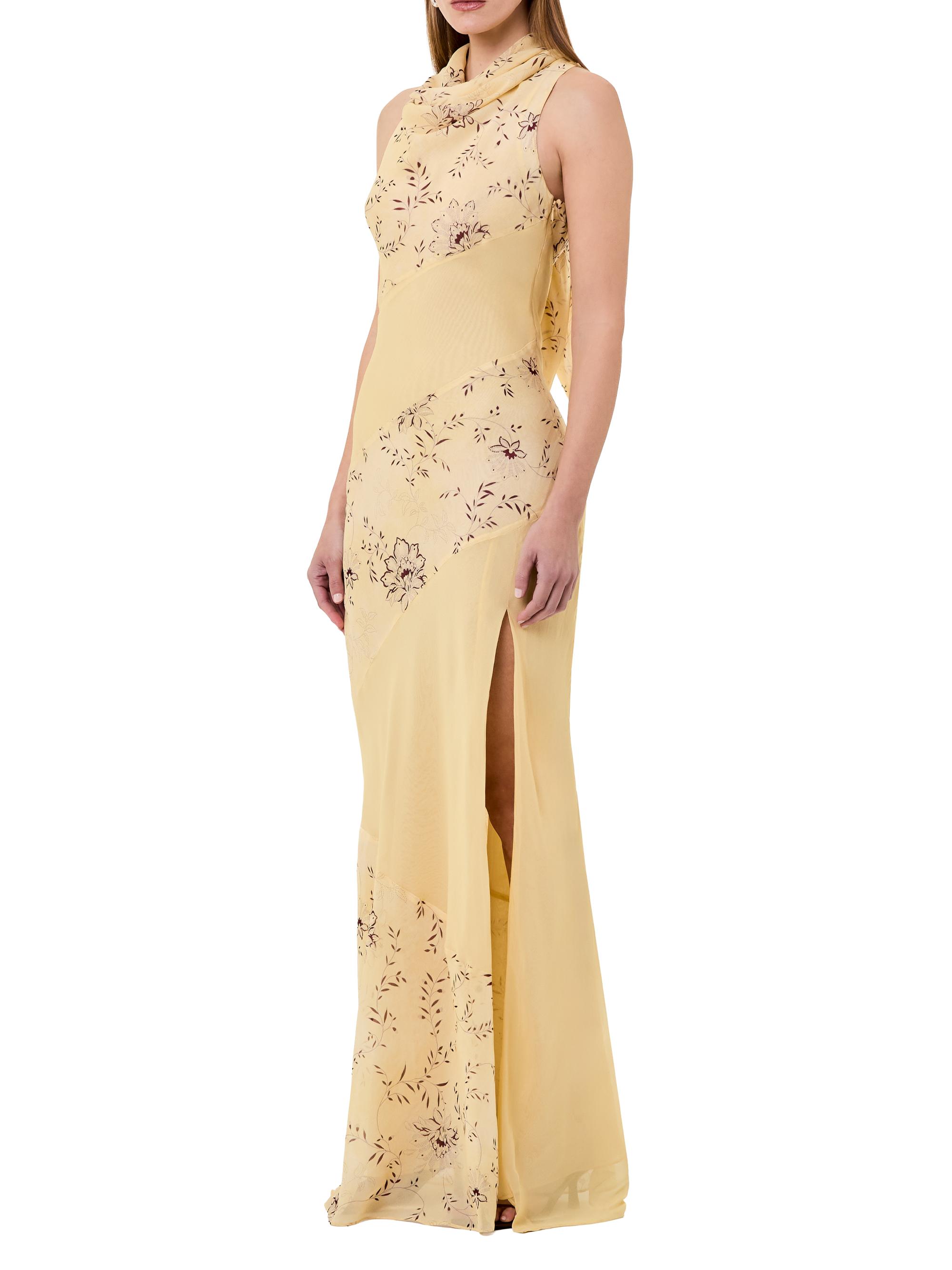 Nicholas the Label Women's Shana Cowlneck Maxi Dress - Wisteria Floral Butter - Size 10