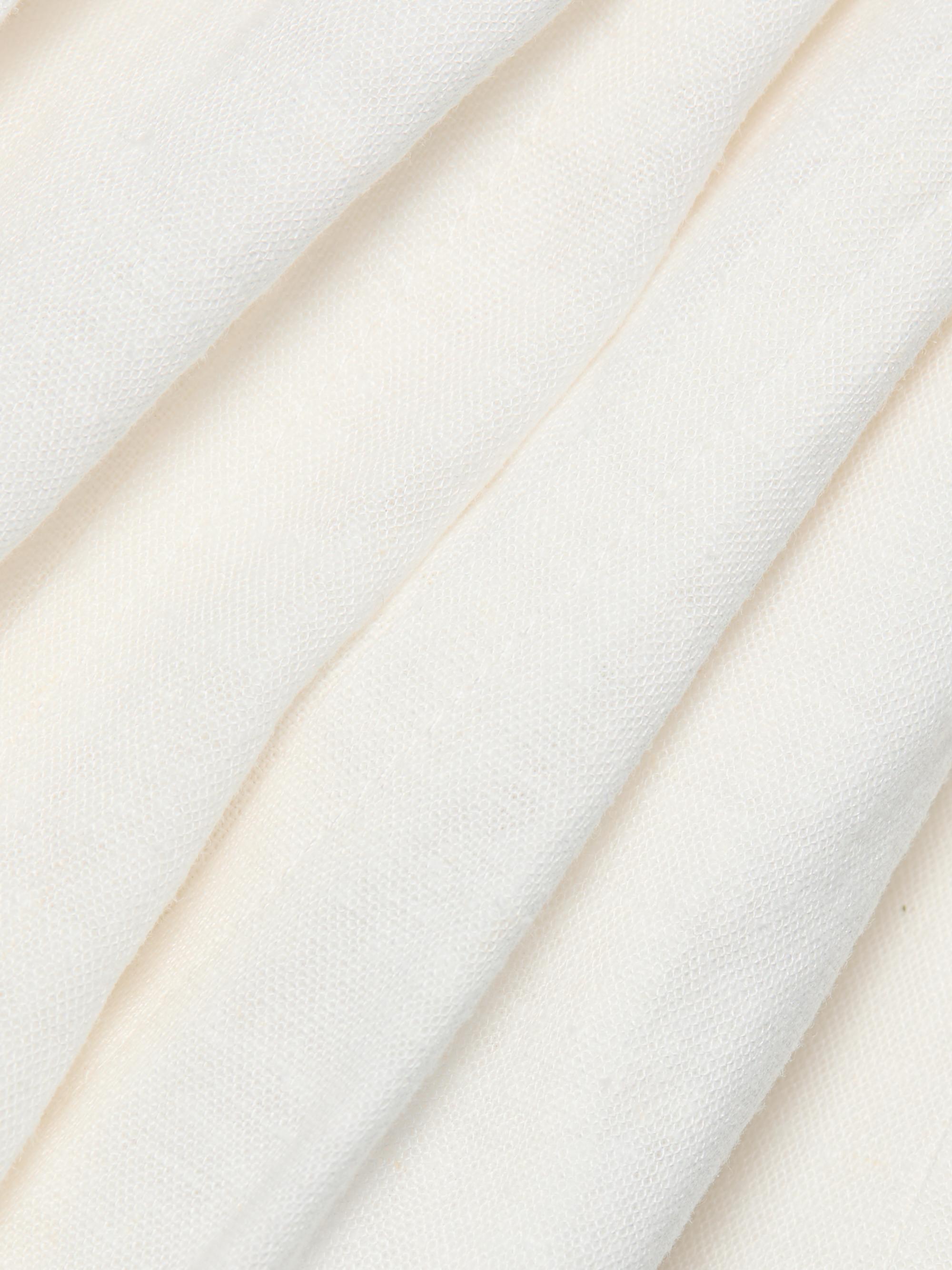 cos a-line sleeveless mini dress Nicholas the Label Women's Athena Linen-Blend Paneled Maxi Dress - Ivory