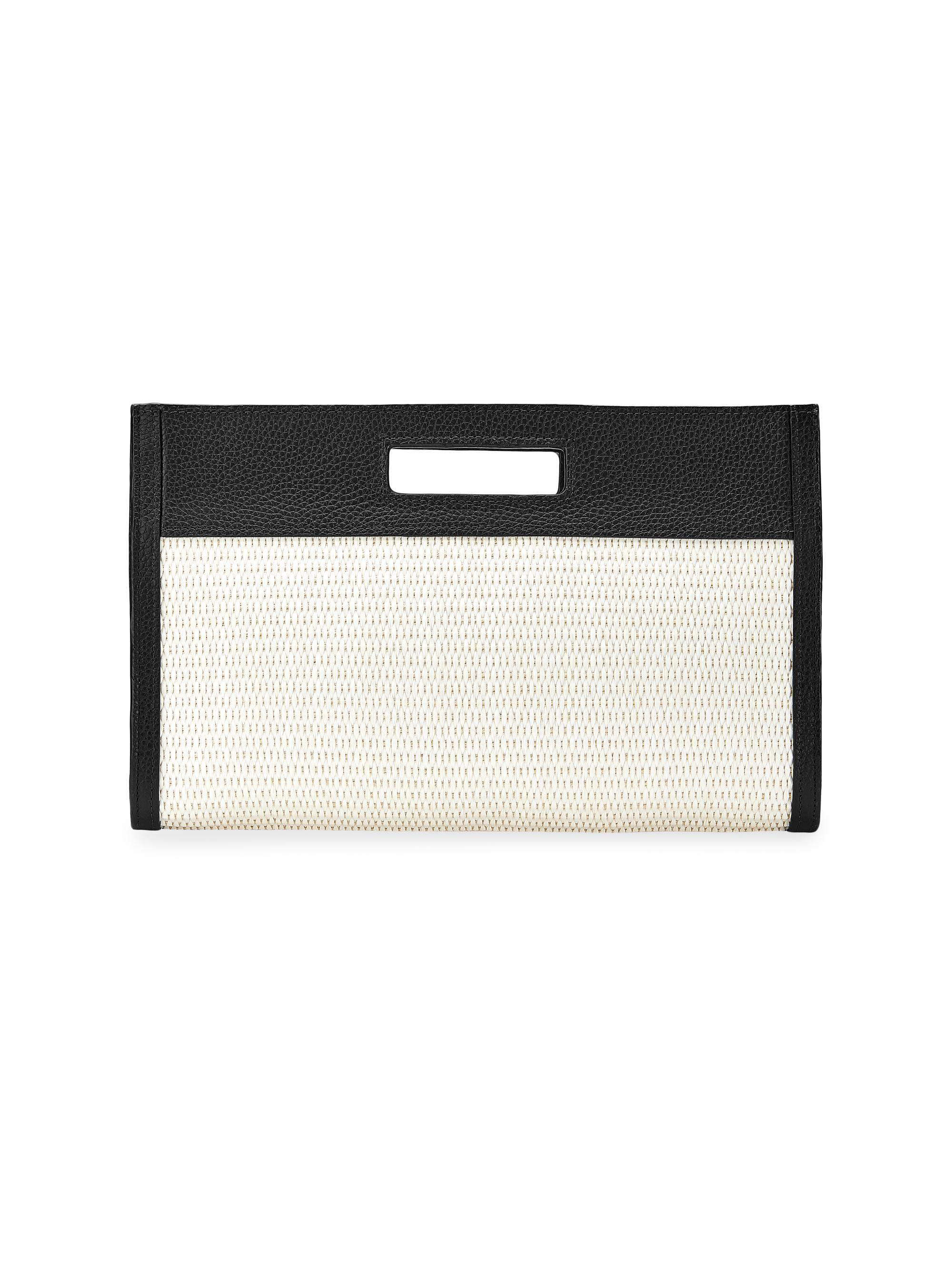 GiGi New York Women's Remy Raffia-Leather Clutch - Natural Raffia