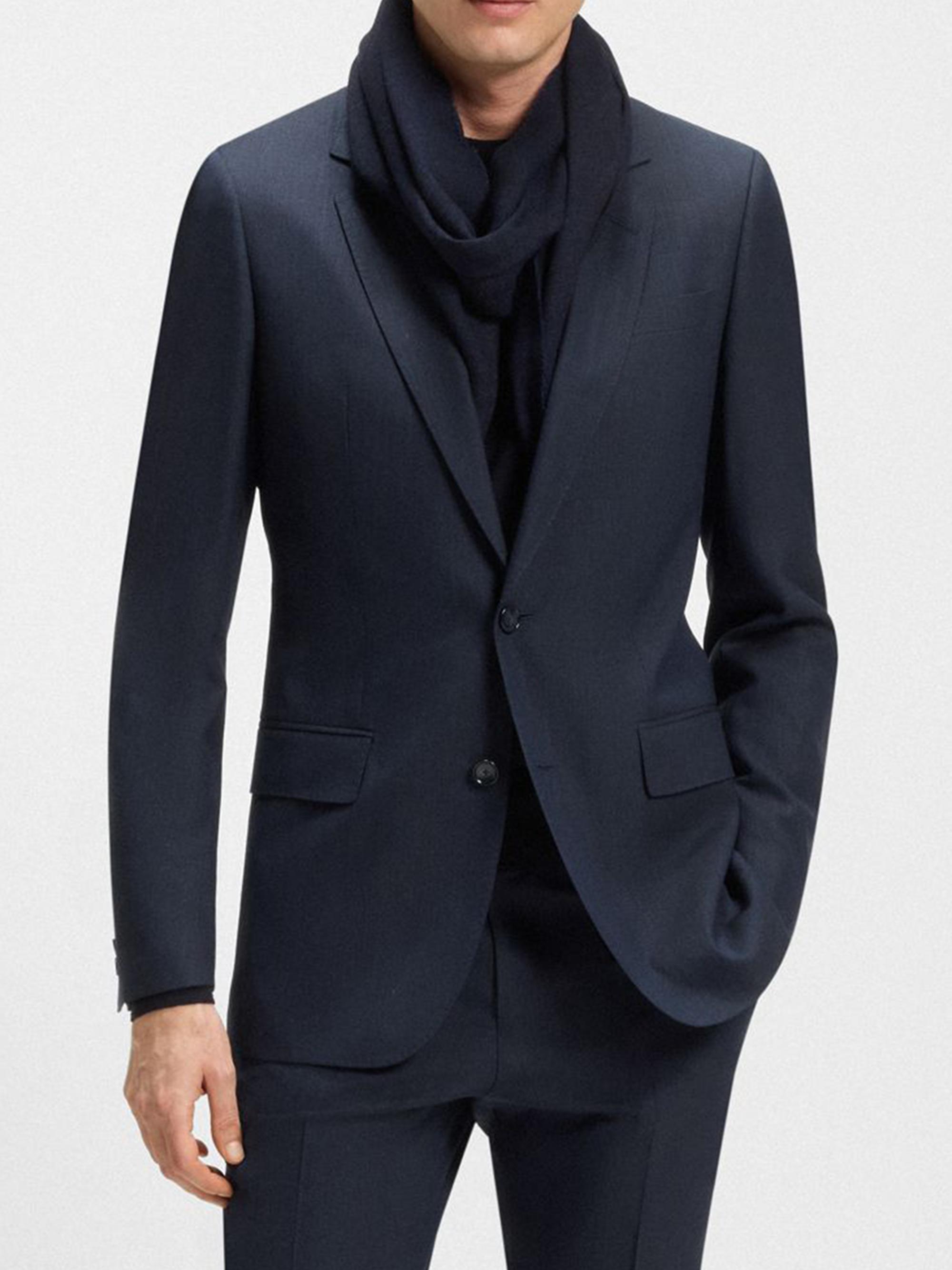 BOSS Men's Two-Piece Suit in Virgin Wool, Silk and Linen - Light Beige