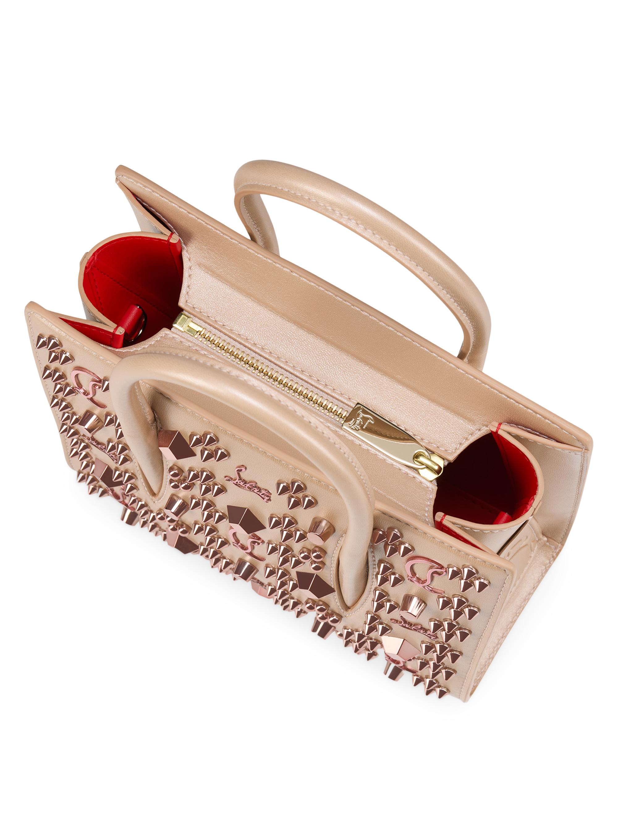 Christian Louboutin Paloma パロマM バッグ Paloma medium - Top handle bag - Grained calf leather and spikes