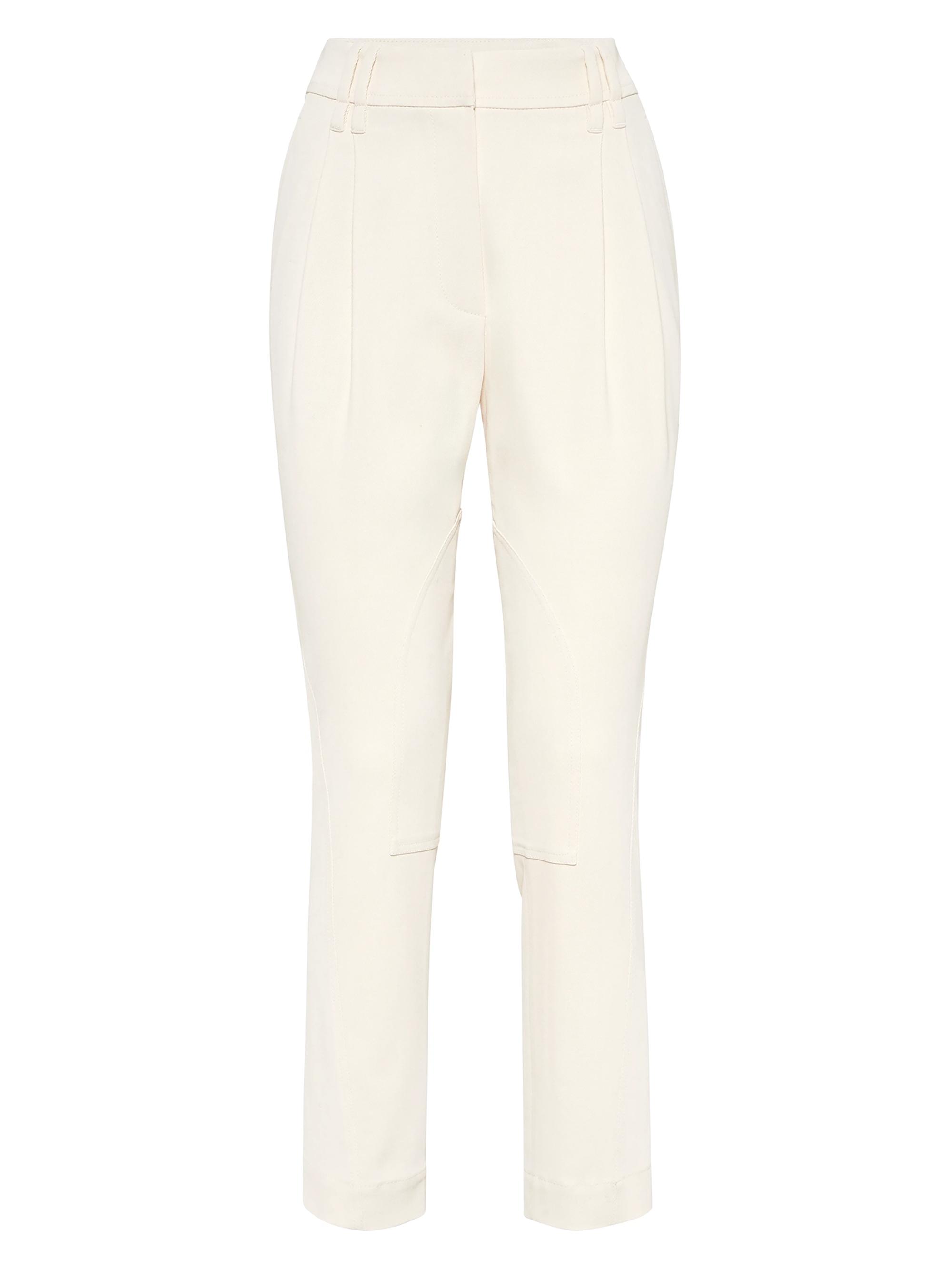 Brunello Cucinelli Viscose and Wool Stretch Twill Equestrian
