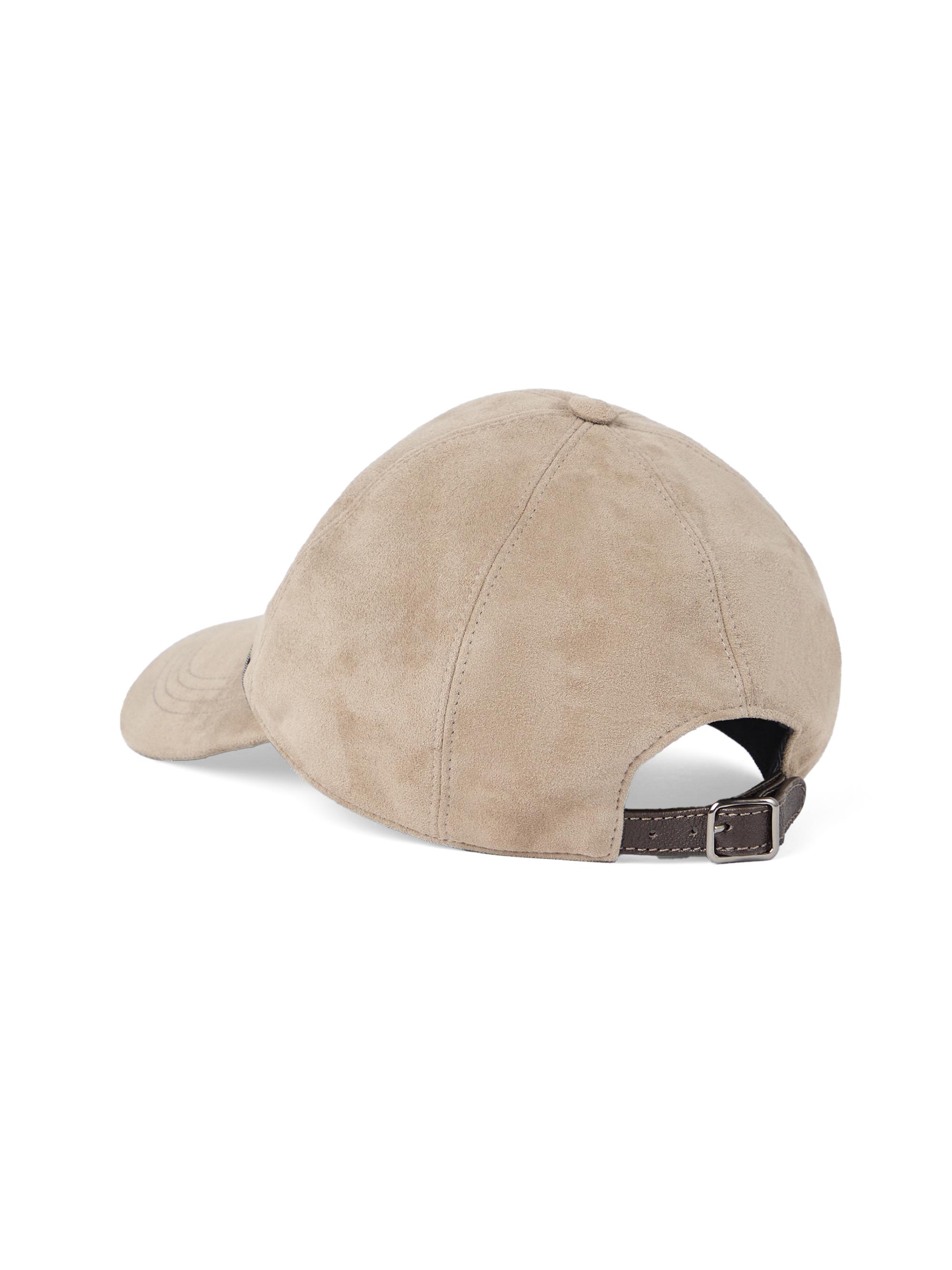 Brunello Cucinelli Suede Baseball Cap with Shiny Band Saks Fifth