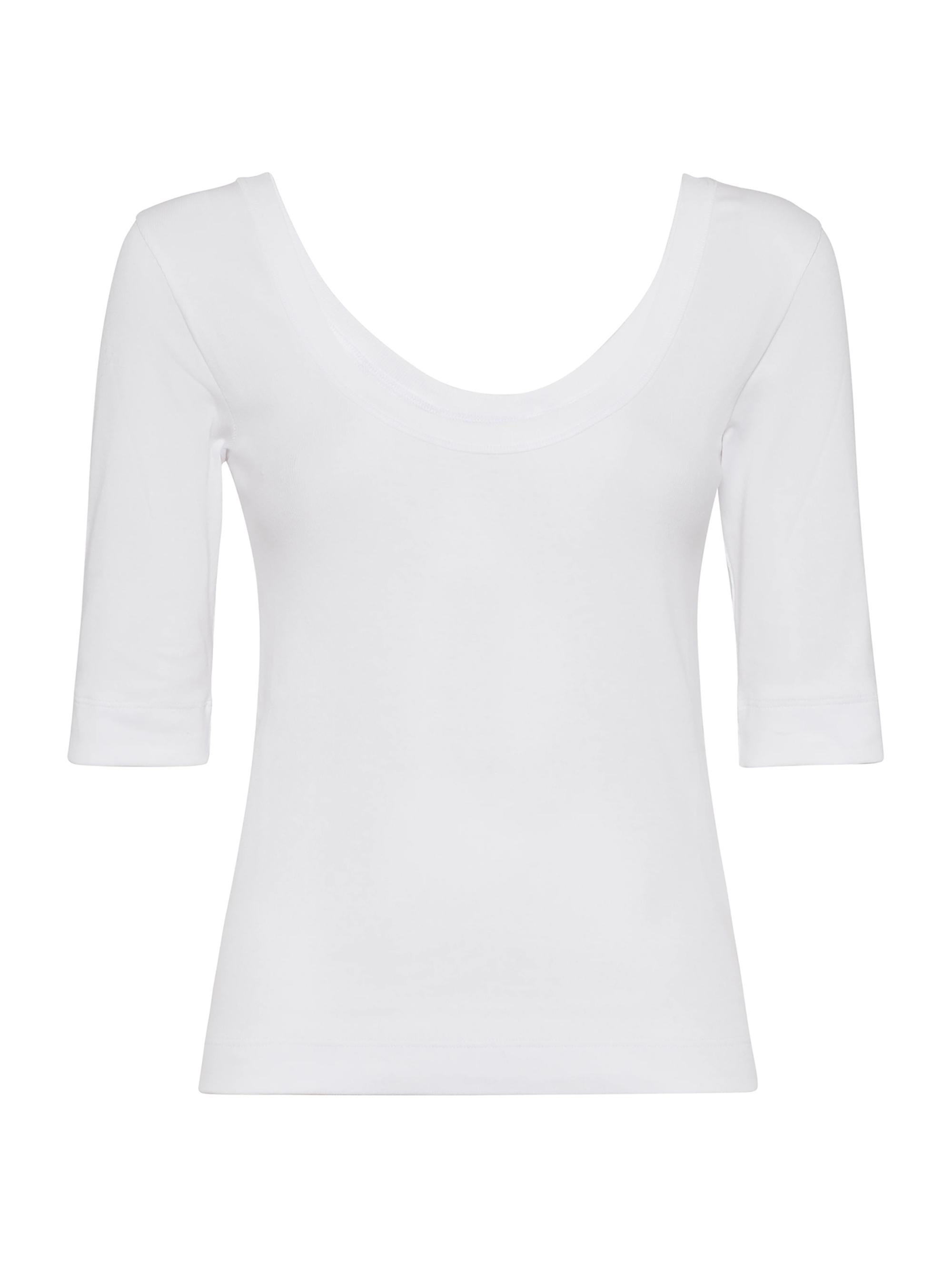 Brunello Cucinelli Women's Stretch Cotton Ribbed Jersey T-Shirt - White