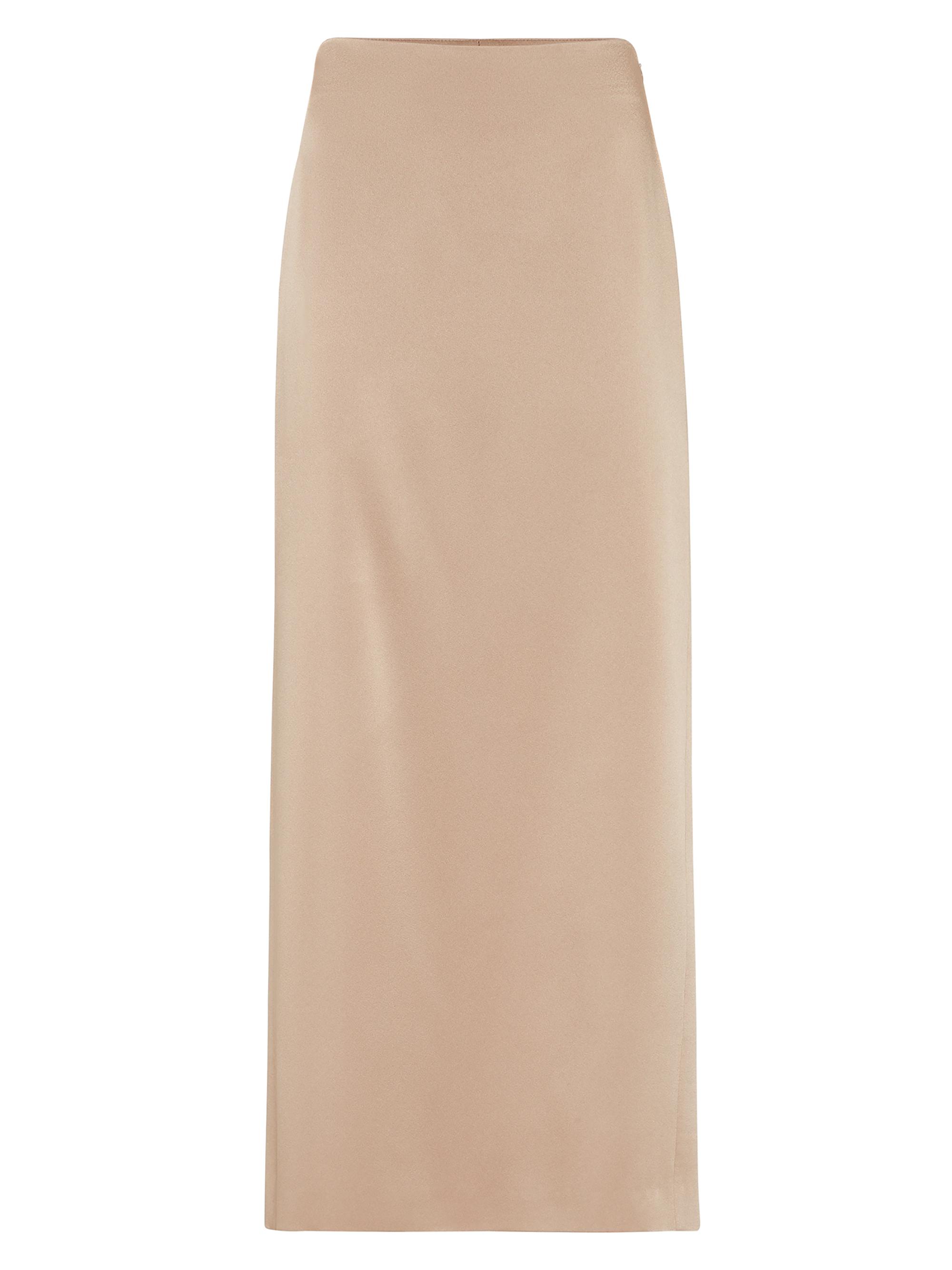 Brunello Cucinelli Curved Sartorial Skirt in Virgin Wool and