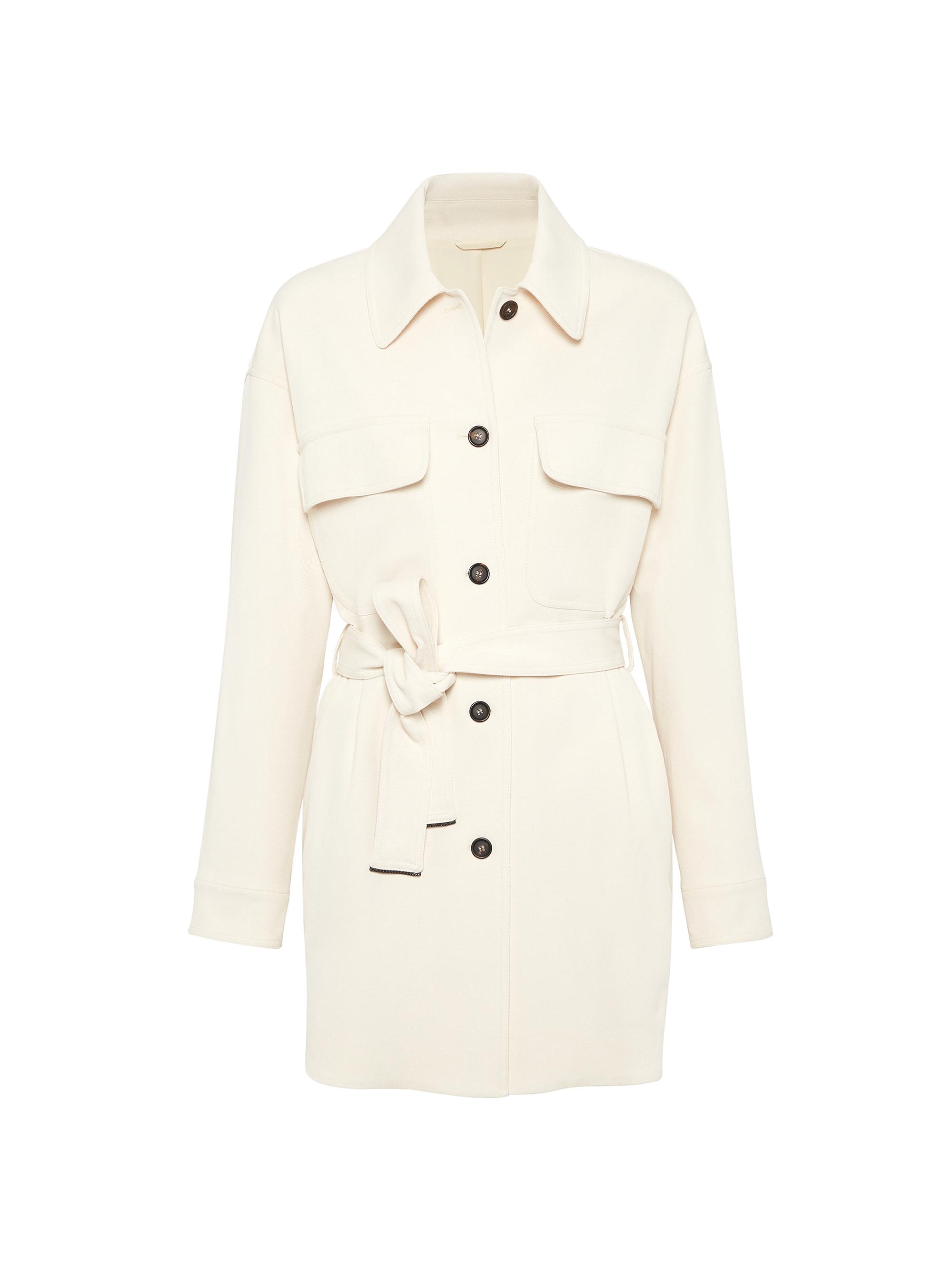 Brunello Cucinelli Women's Viscose and Wool Stretch Twill Safari Blazer - Panama