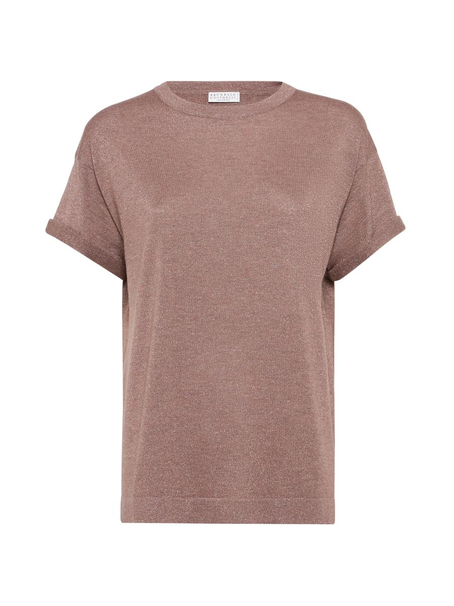 Tシャツ・カットソー Brunello Cucinelli Sparkling Cashmere And Silk Lightweight T Brunello Cucinelli Sparkling Cashmere and Silk Lightweight