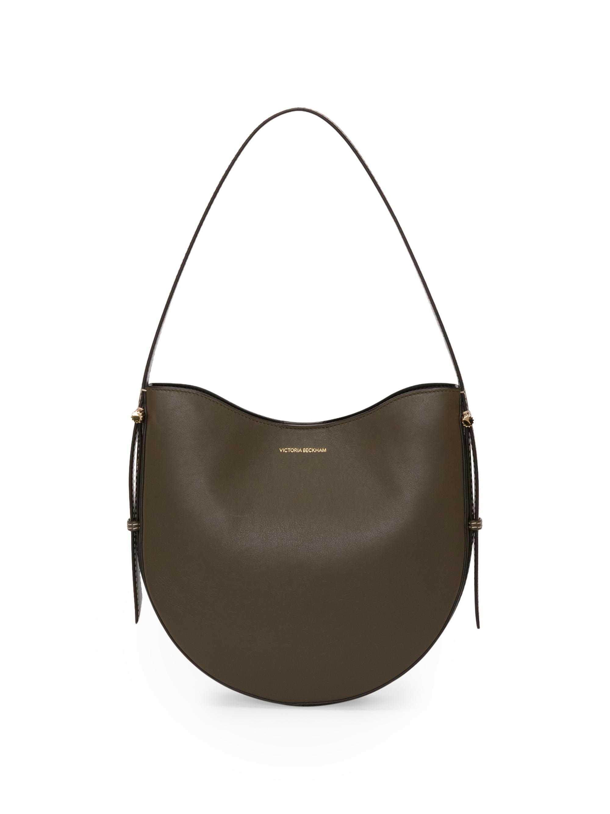 Victoria Beckham Women's Dia Leather Hobo Bag - Dark Khaki