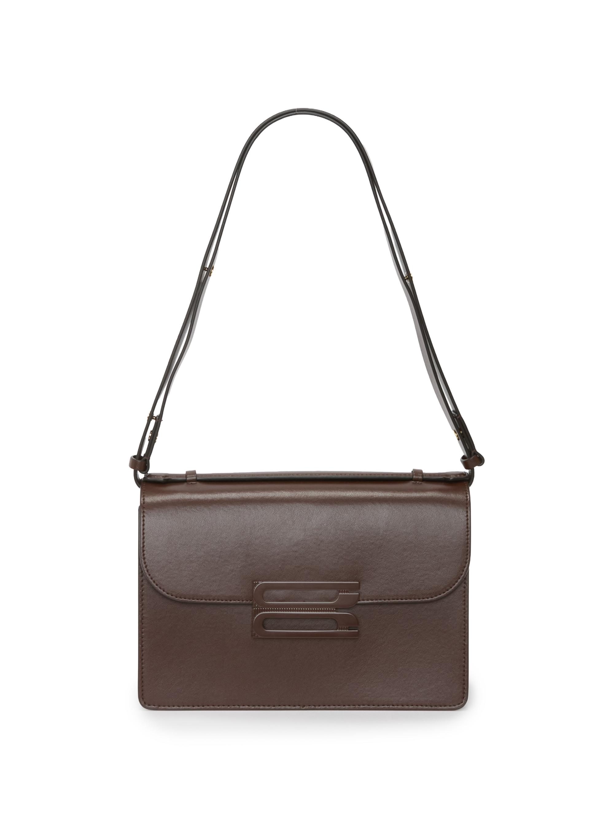 Victoria Beckham Women's Tonal Dorian Leather Shoulder Bag - Dark Brown