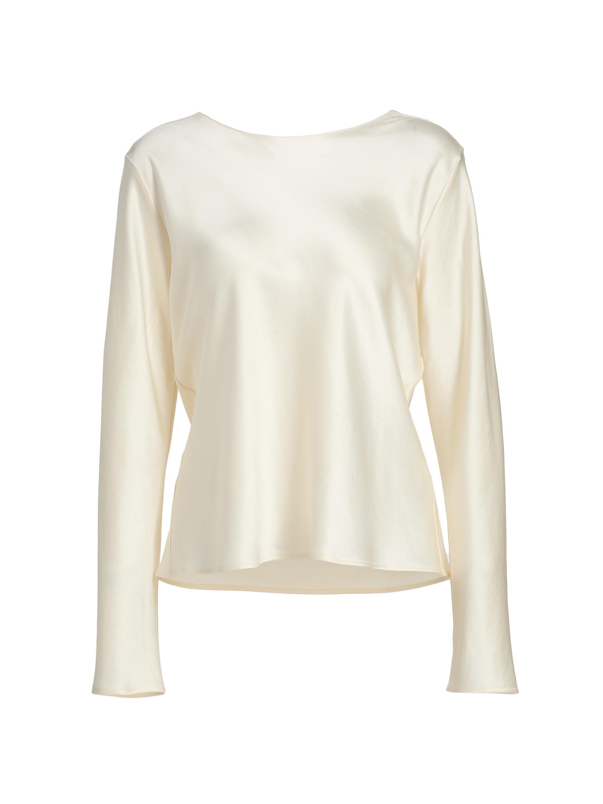 Leset Women's Barb Satin Lace-Trim Top - Creme