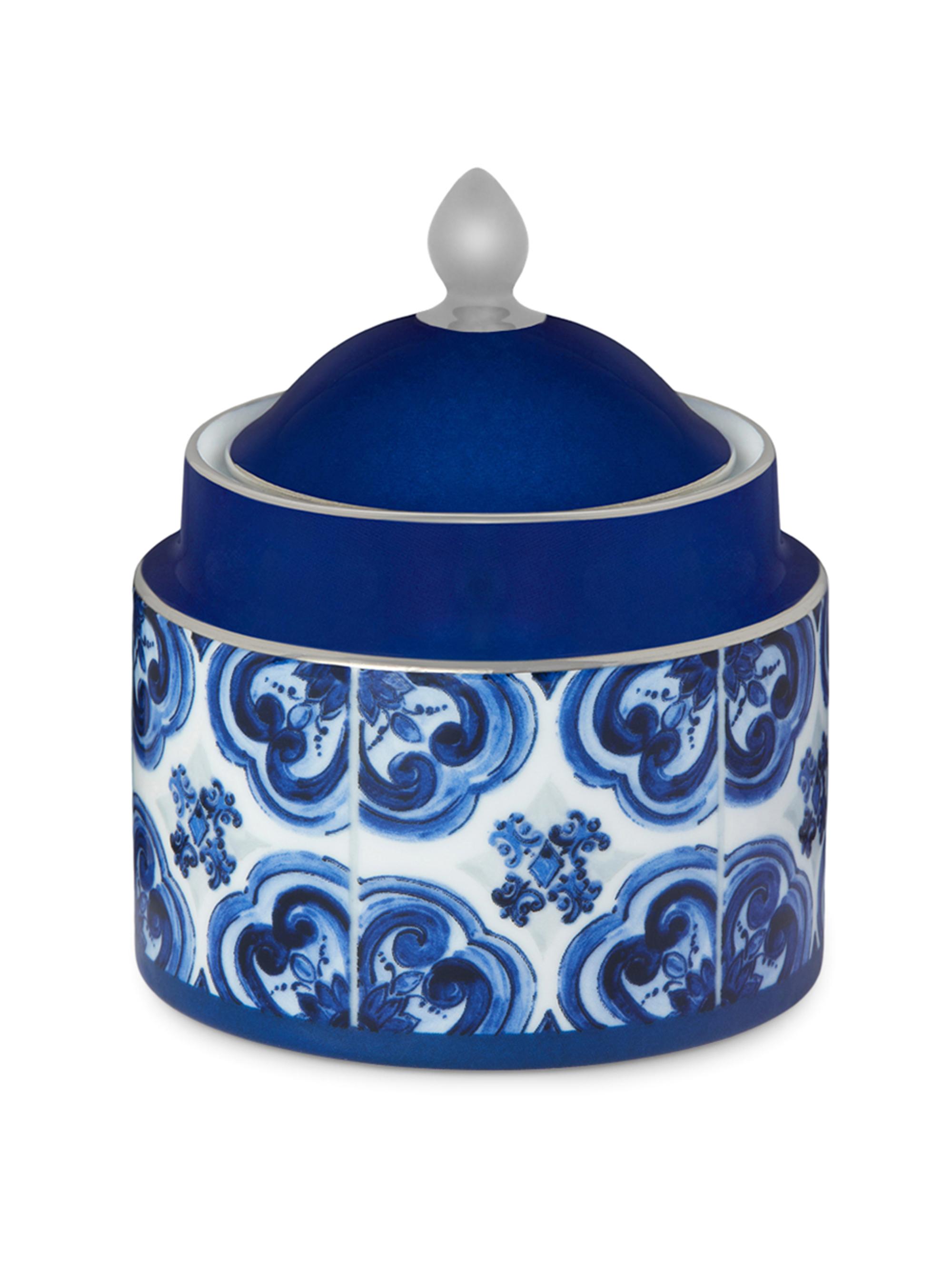 Dolce & Gabbana Blue Mediterraneo Sugar Bowl & Lid - Blue