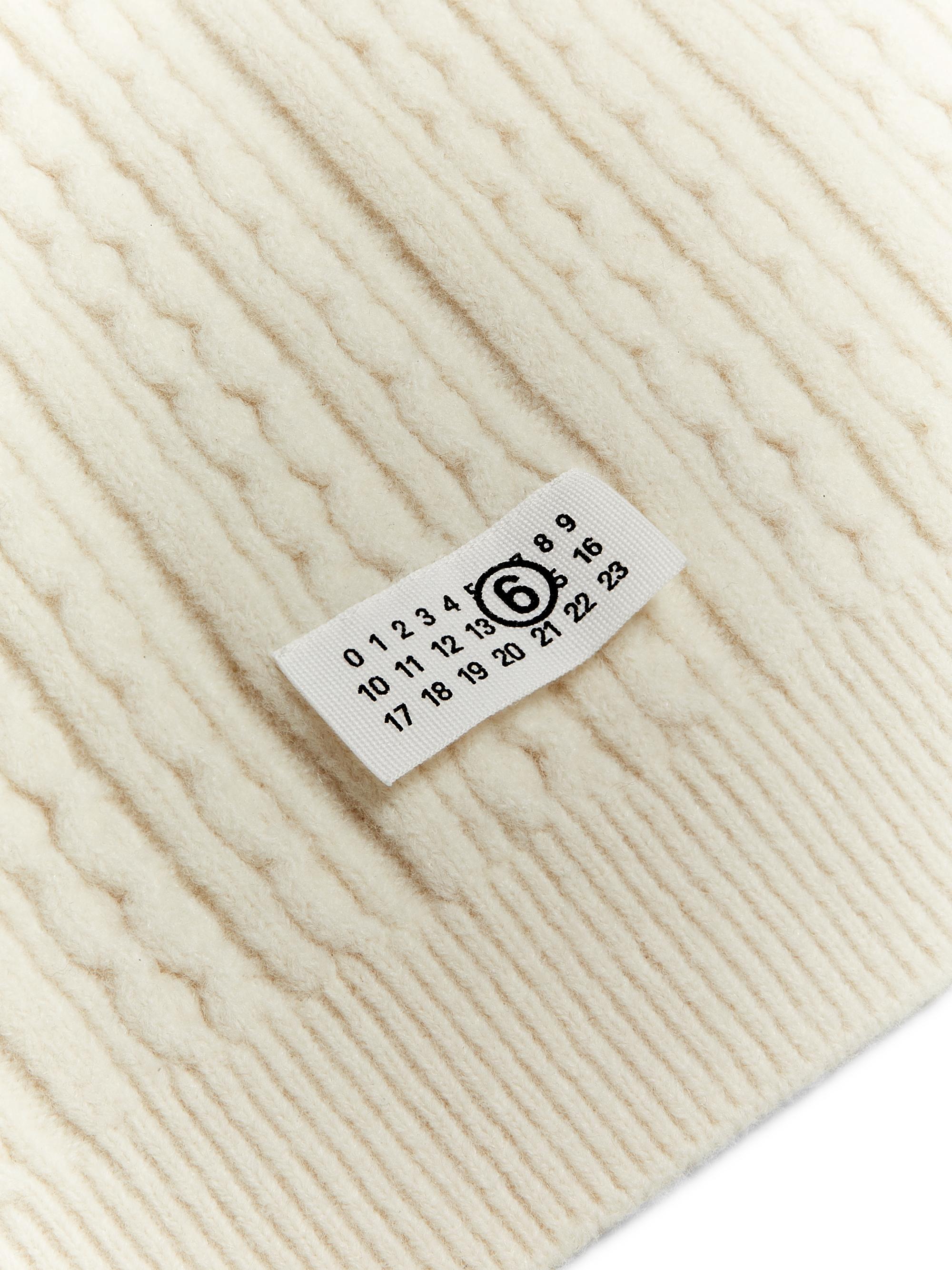 Maison Margiela mm6 モヘアボーダーマフラー　MARGIELA MM6 Maison Margiela Scalloped Knit Scarf | Saks Fifth Avenue