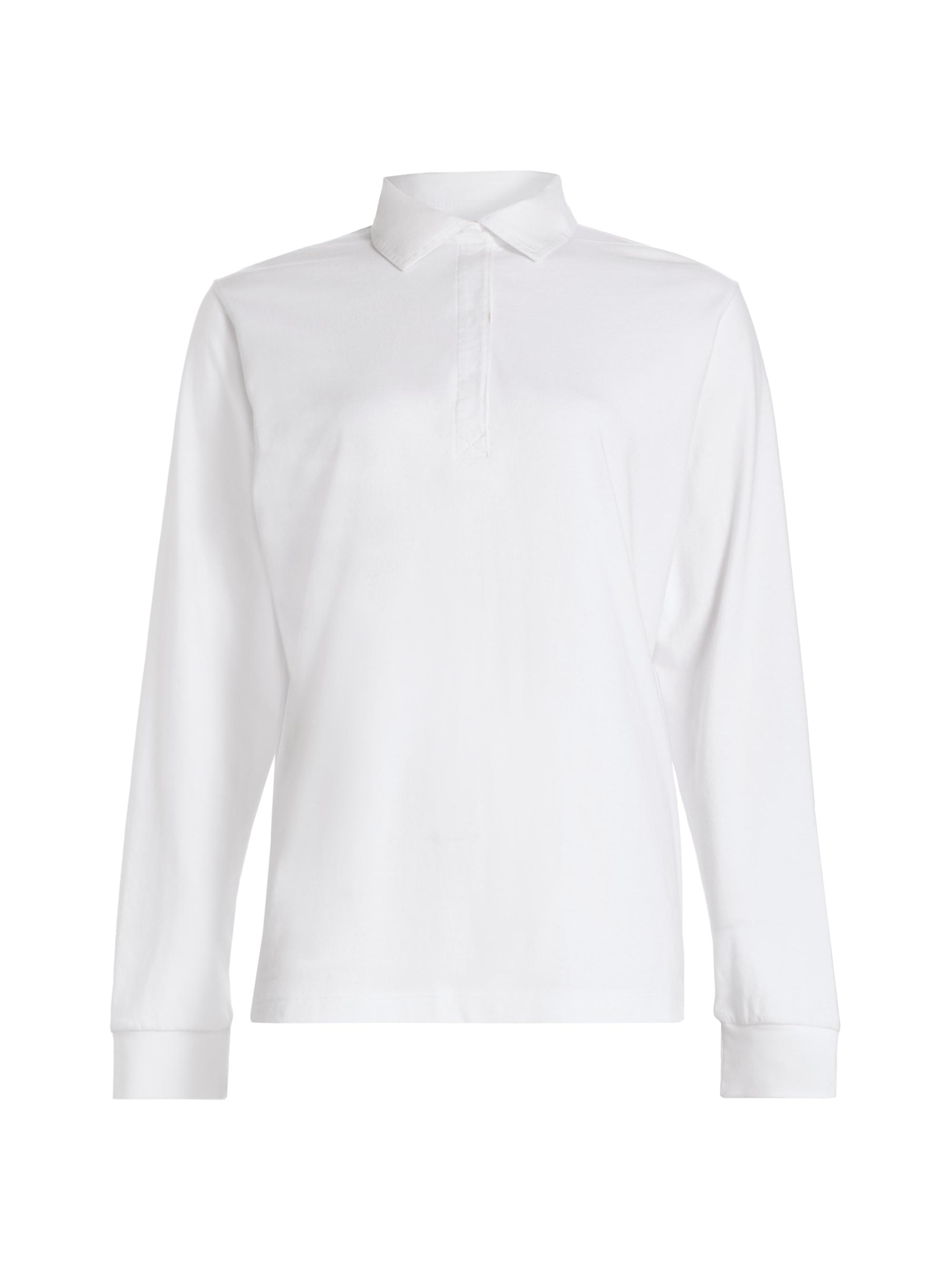 Leset Women's Margo Cotton Polo Shirt - White