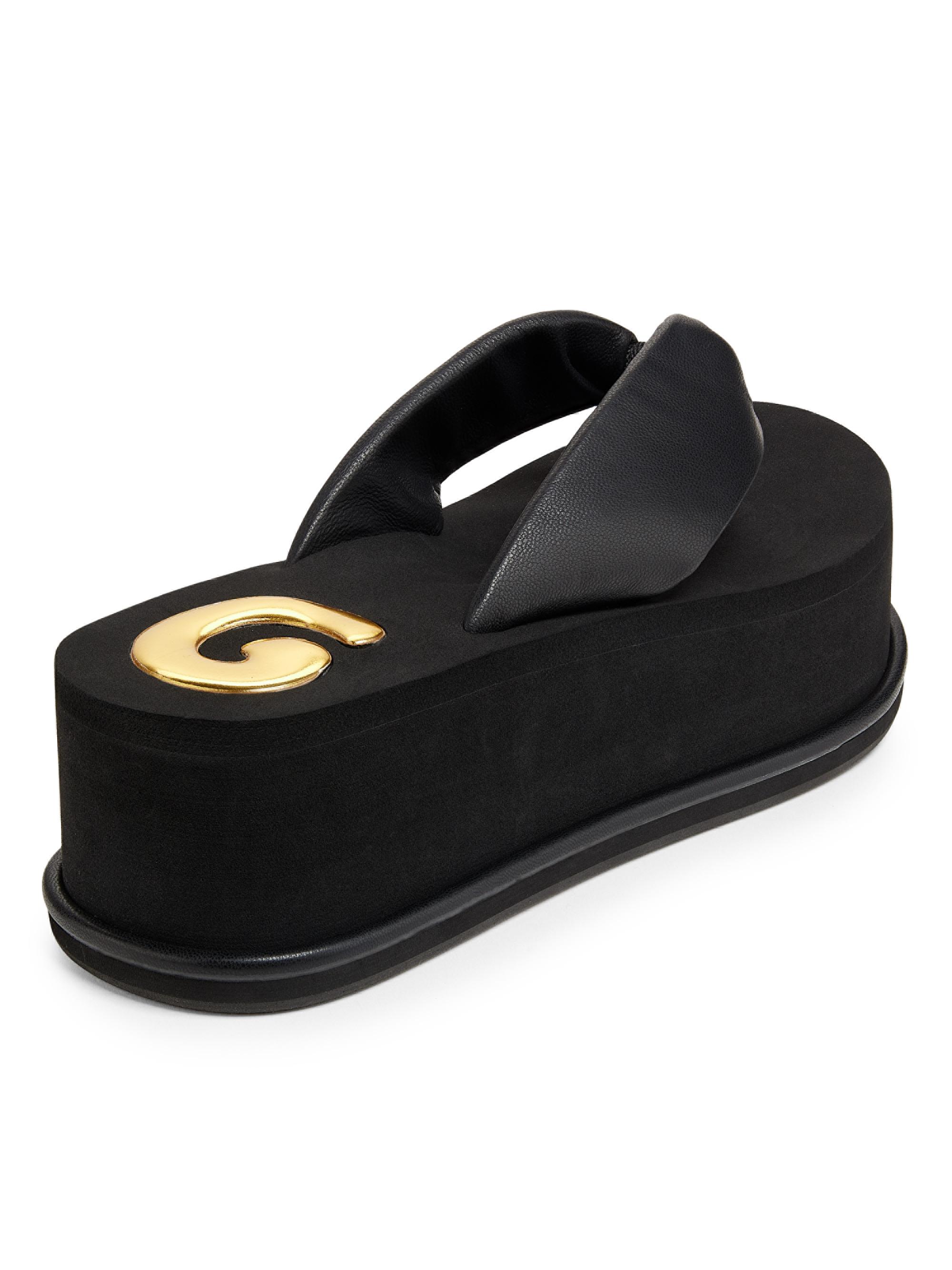 Cult Gaia Leather Platform Sandals | Saks Fifth Avenue