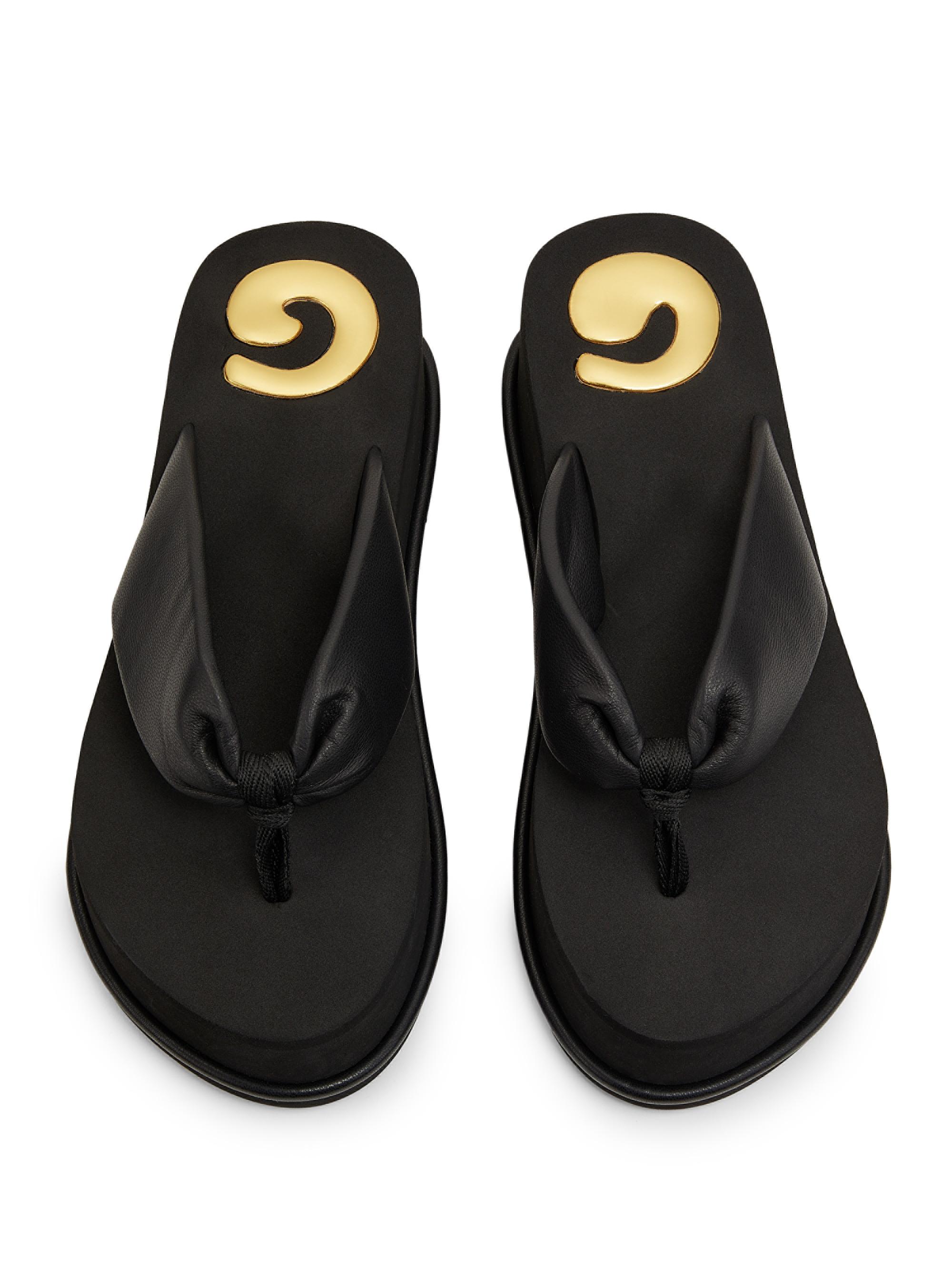 Cult Gaia Leather Platform Sandals | Saks Fifth Avenue