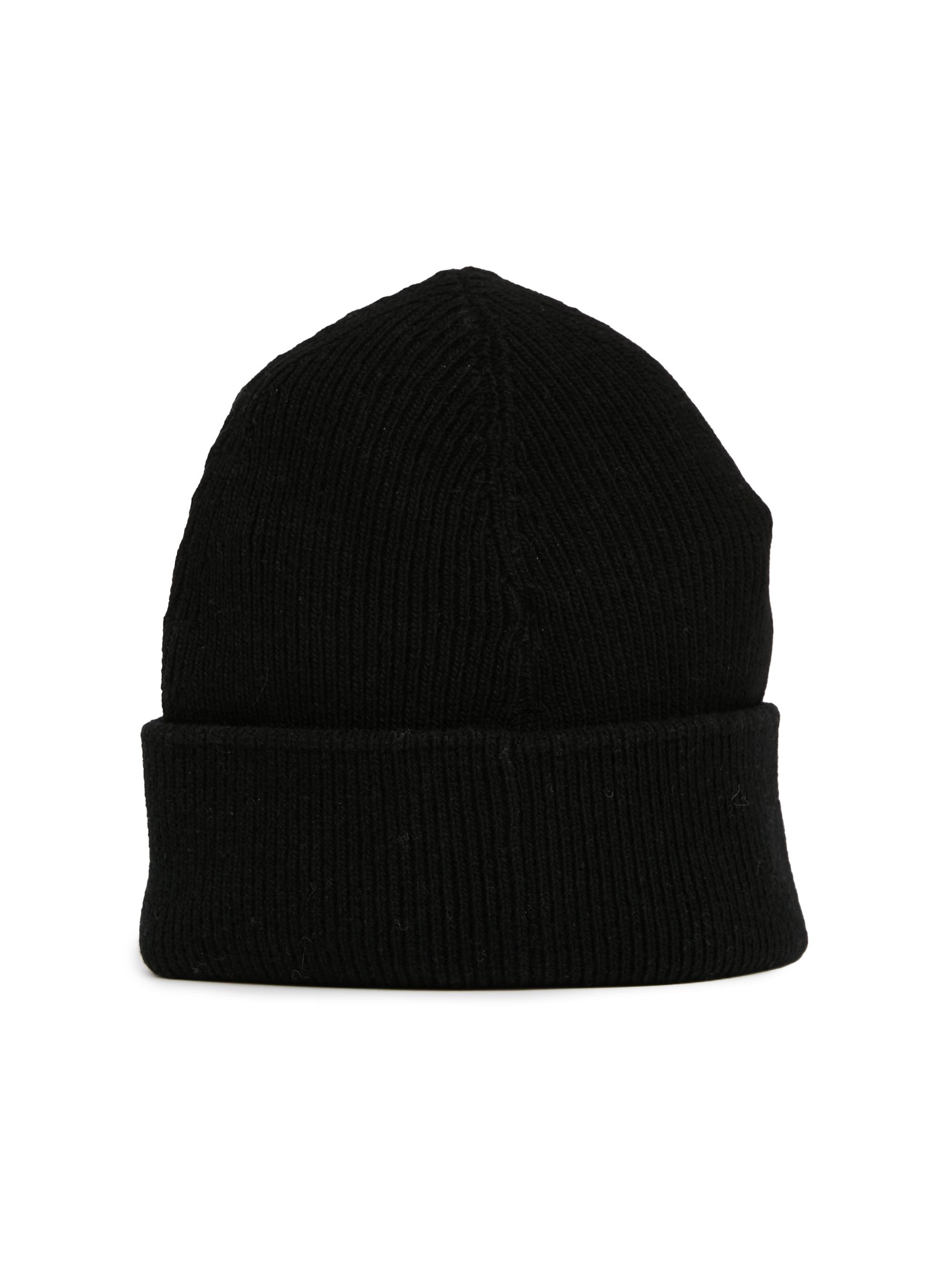 MM6 Maison Margiela Logo Patch Wool-Nylon Beanie | Saks Fifth Avenue