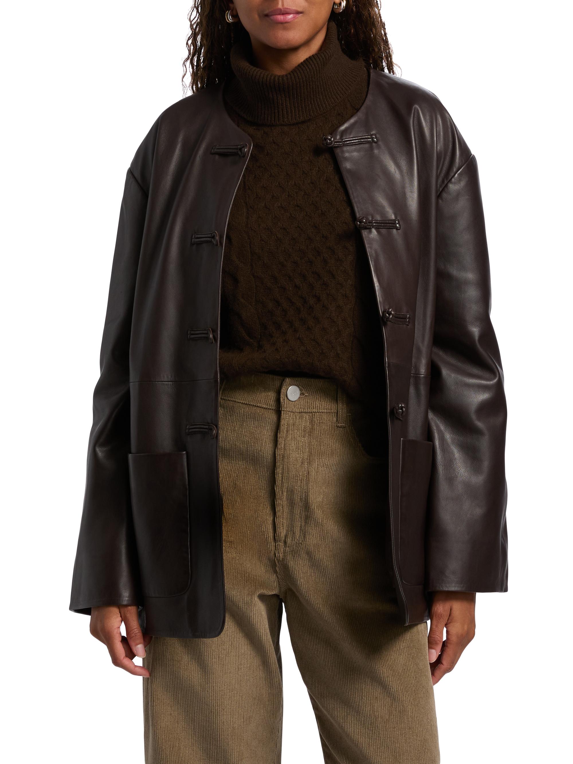 Róhe Marie Leather Jacket | Saks Fifth Avenue