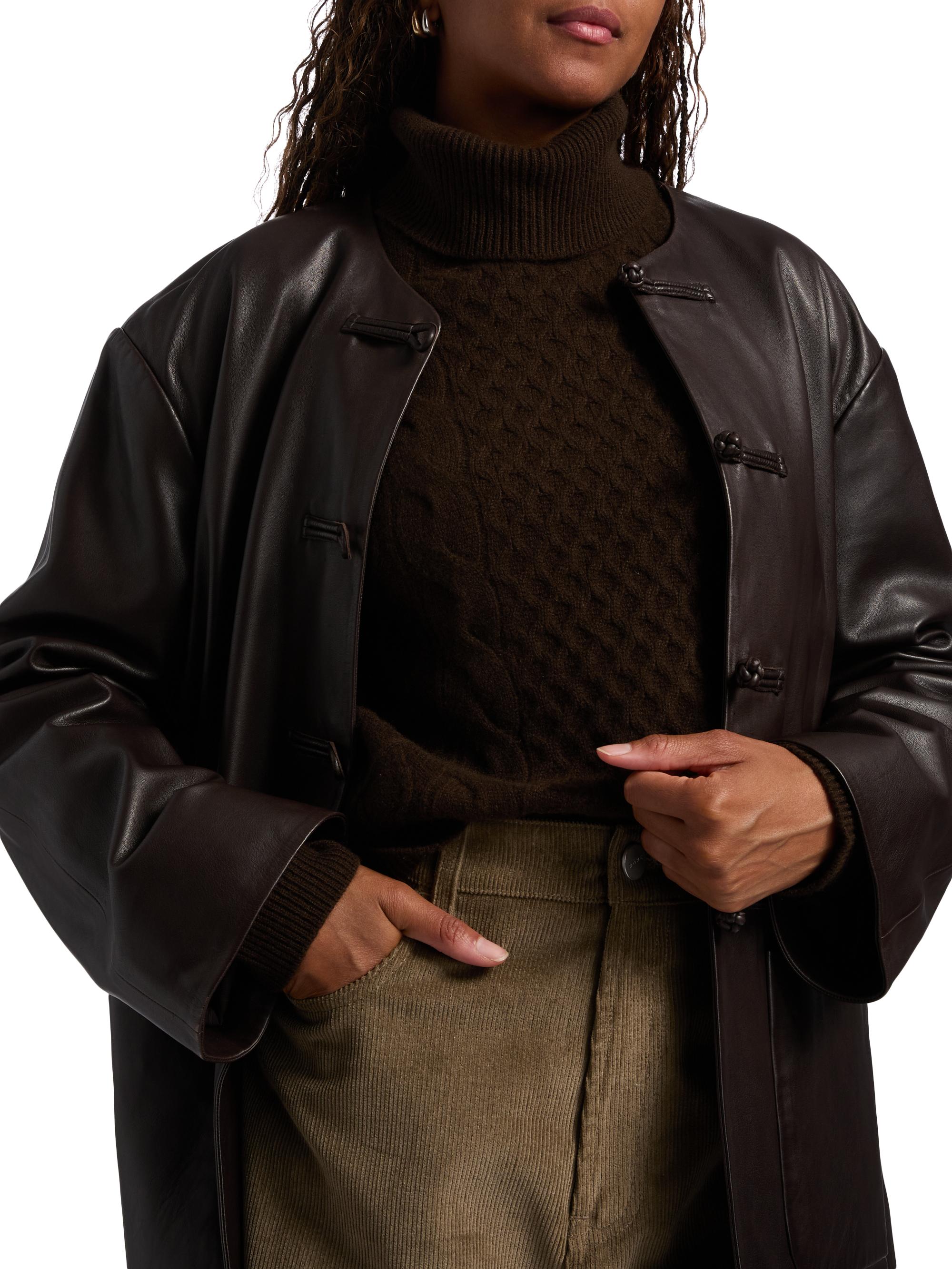 Róhe Marie Leather Jacket | Saks Fifth Avenue