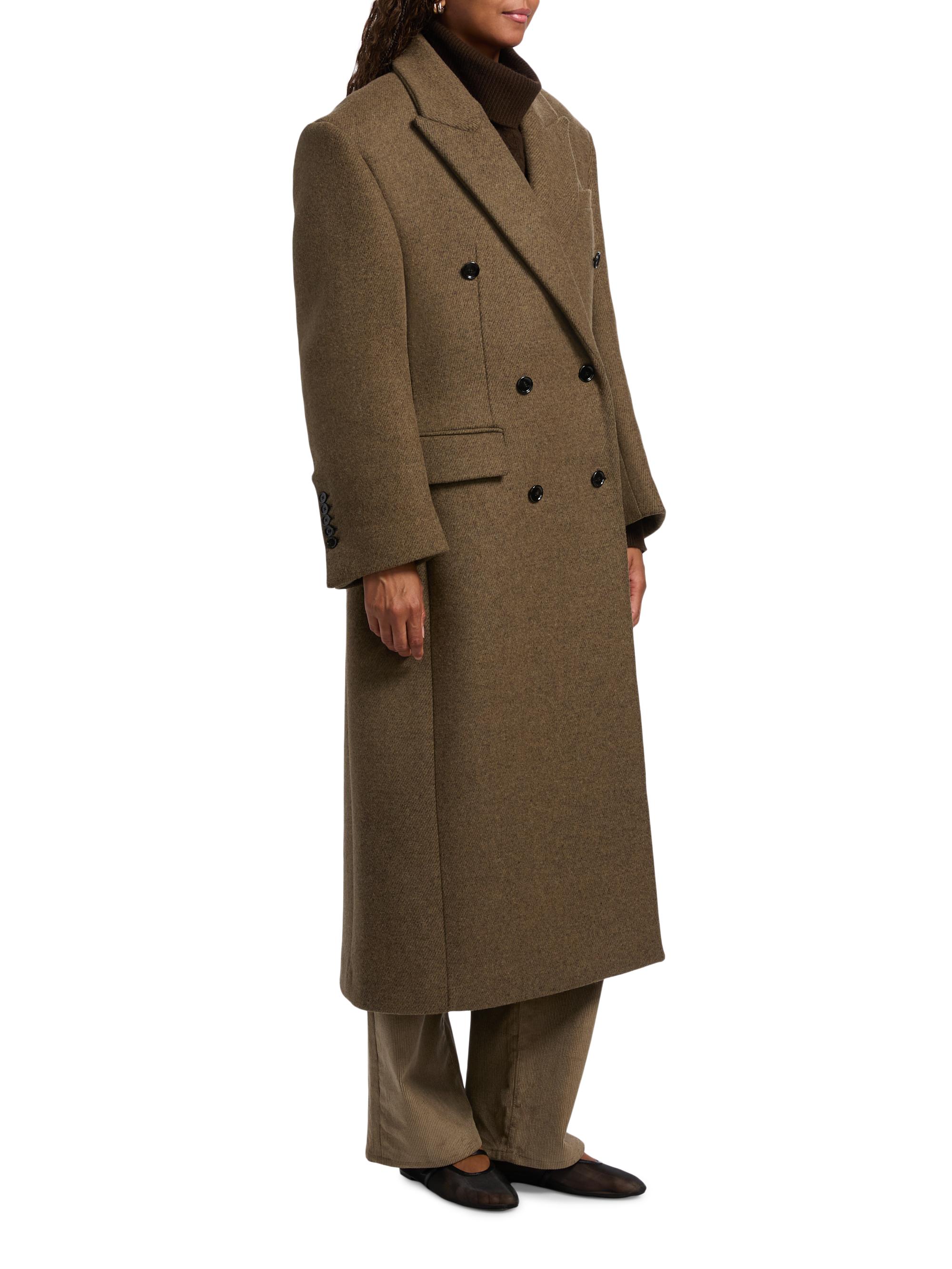 Hourglass Wool Coat