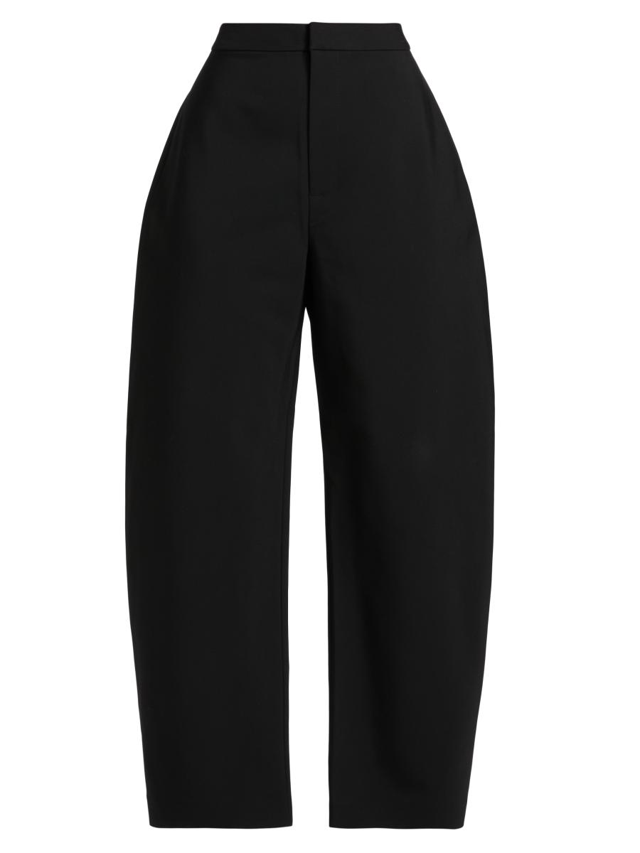 Rohe Women's Sculptural Barrel-leg Trousers In Black