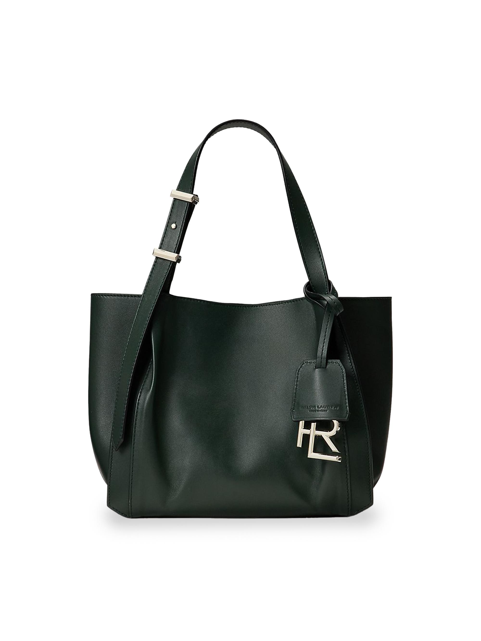 Ralph Lauren Collection Women's  Logo Leather Tote Bag - Regent Green