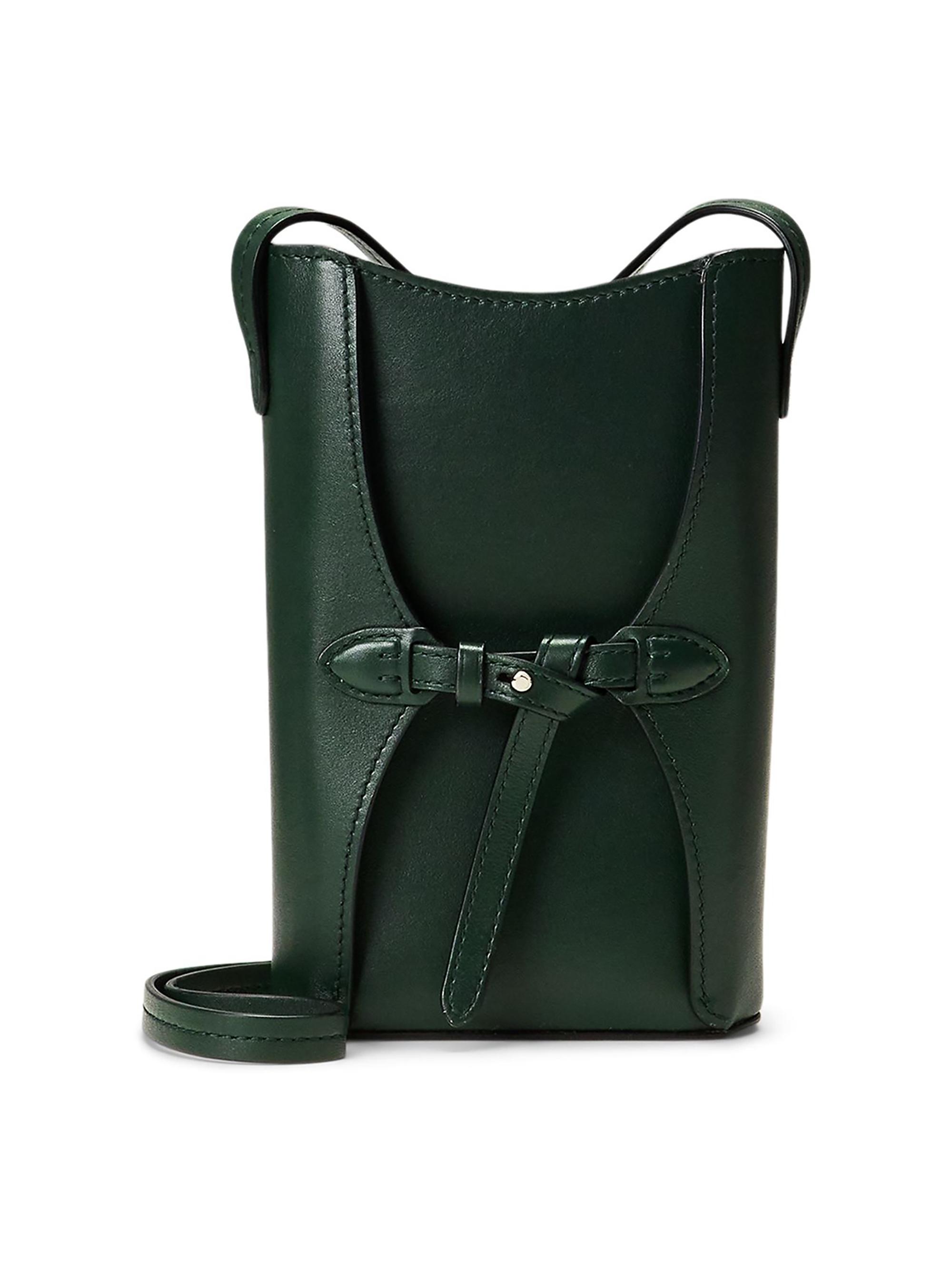 Ralph Lauren Collection Women's Leather Phone Pouch - Regent Green