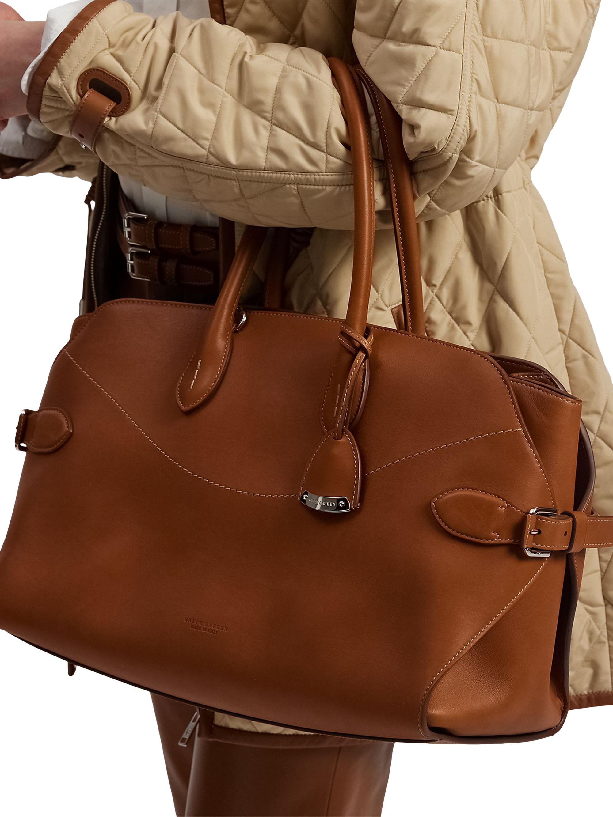 Ralph Lauren Collection Women's Leather Tote Bag - Rl Gold
