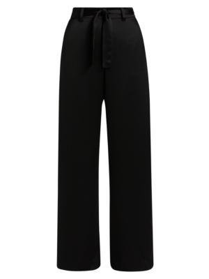 Leset Women's Barb Tie-Waist Pants - Black