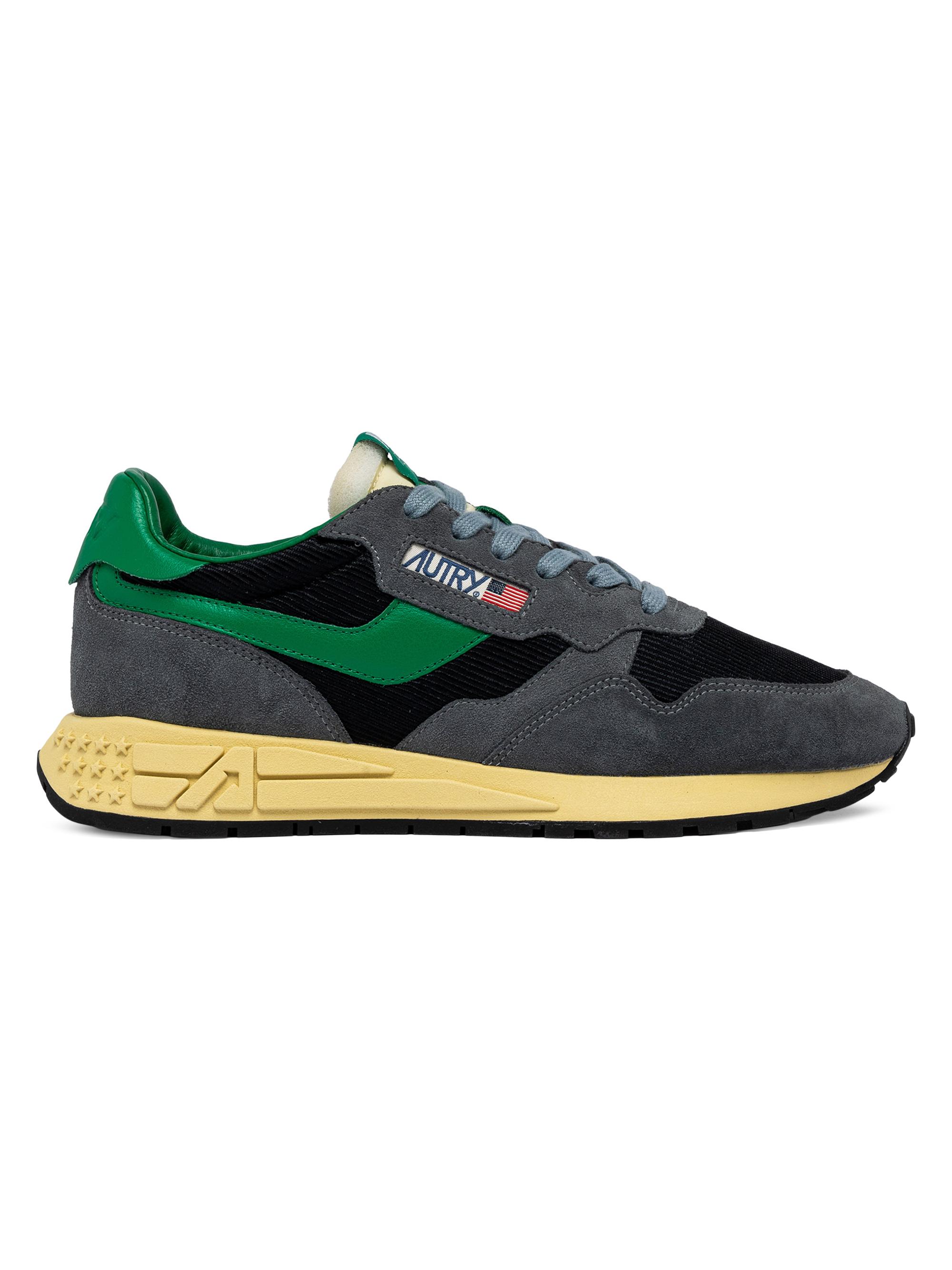 Autry Men's Reelwind Colorblock Low-Top Sneakers - Peat Green