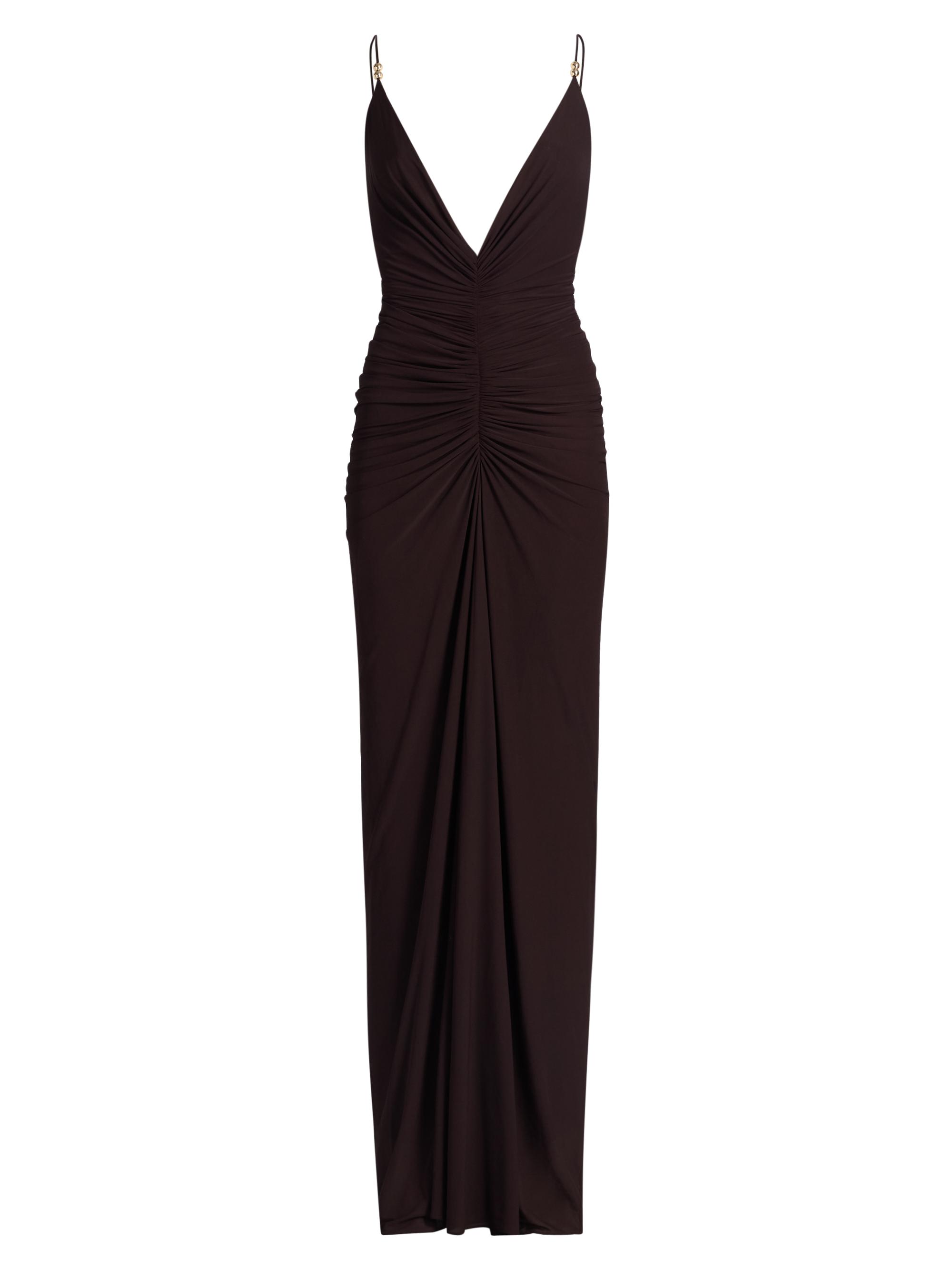 Ronny Kobo Women's Anya Ruched Maxi Dress - Basalt