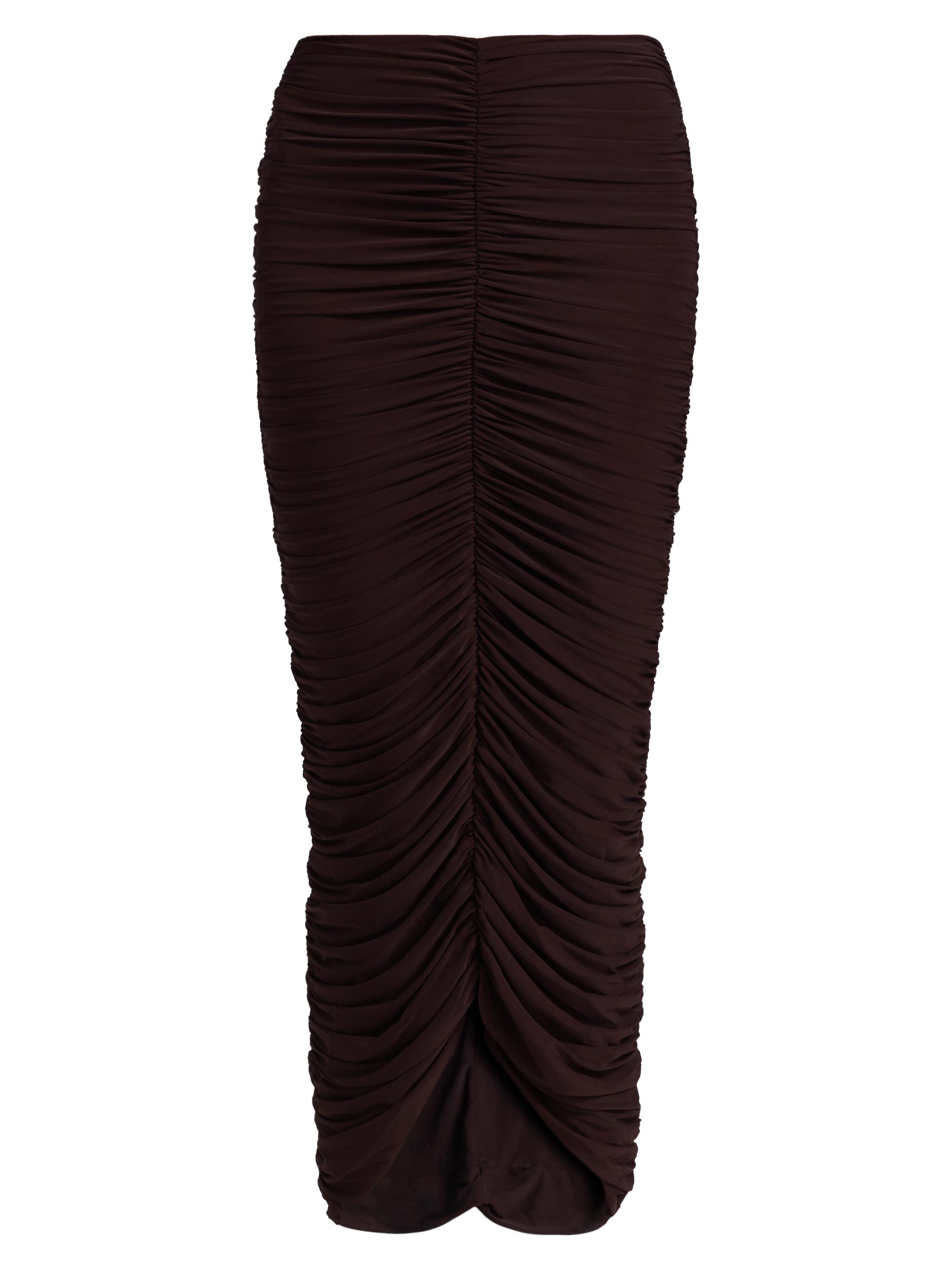 Ronny Kobo Women's Marlo Ruched Skirt - Espresso