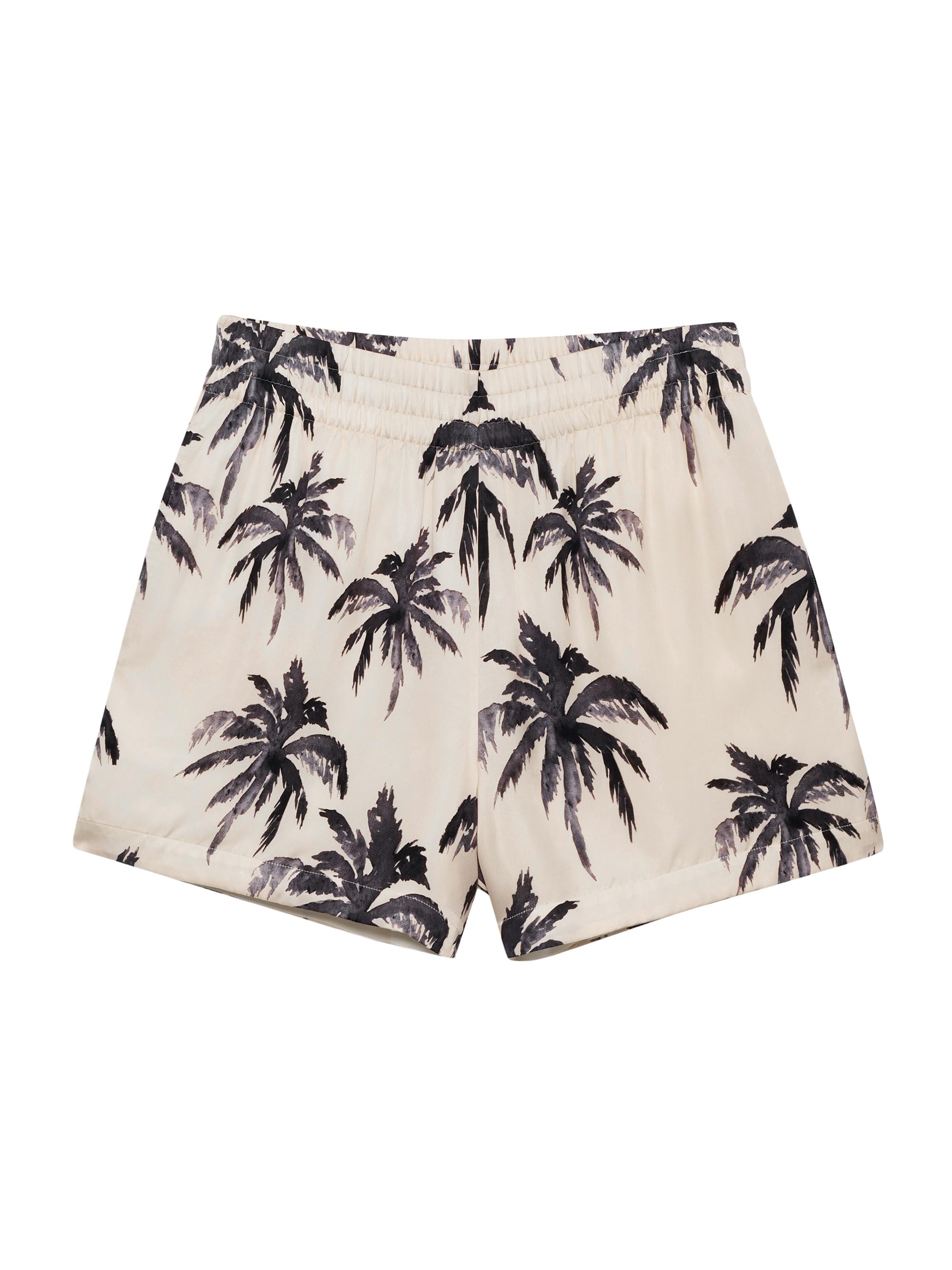 Anine Bing Women's Kam Palm Print Shorts - Print