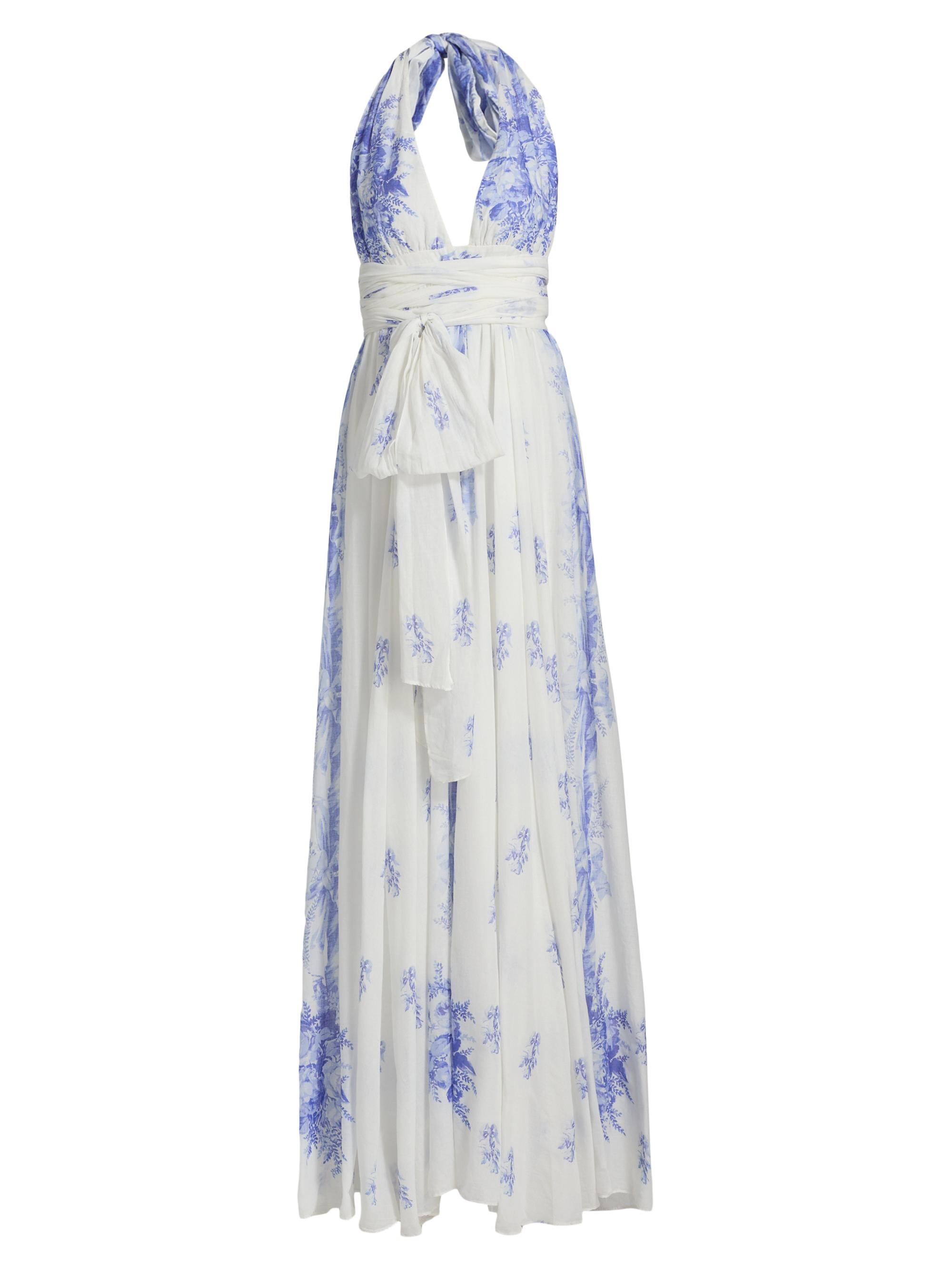 LoveShackFancy Theodore Silk-Blend Floral Jacquard Maxi Dress