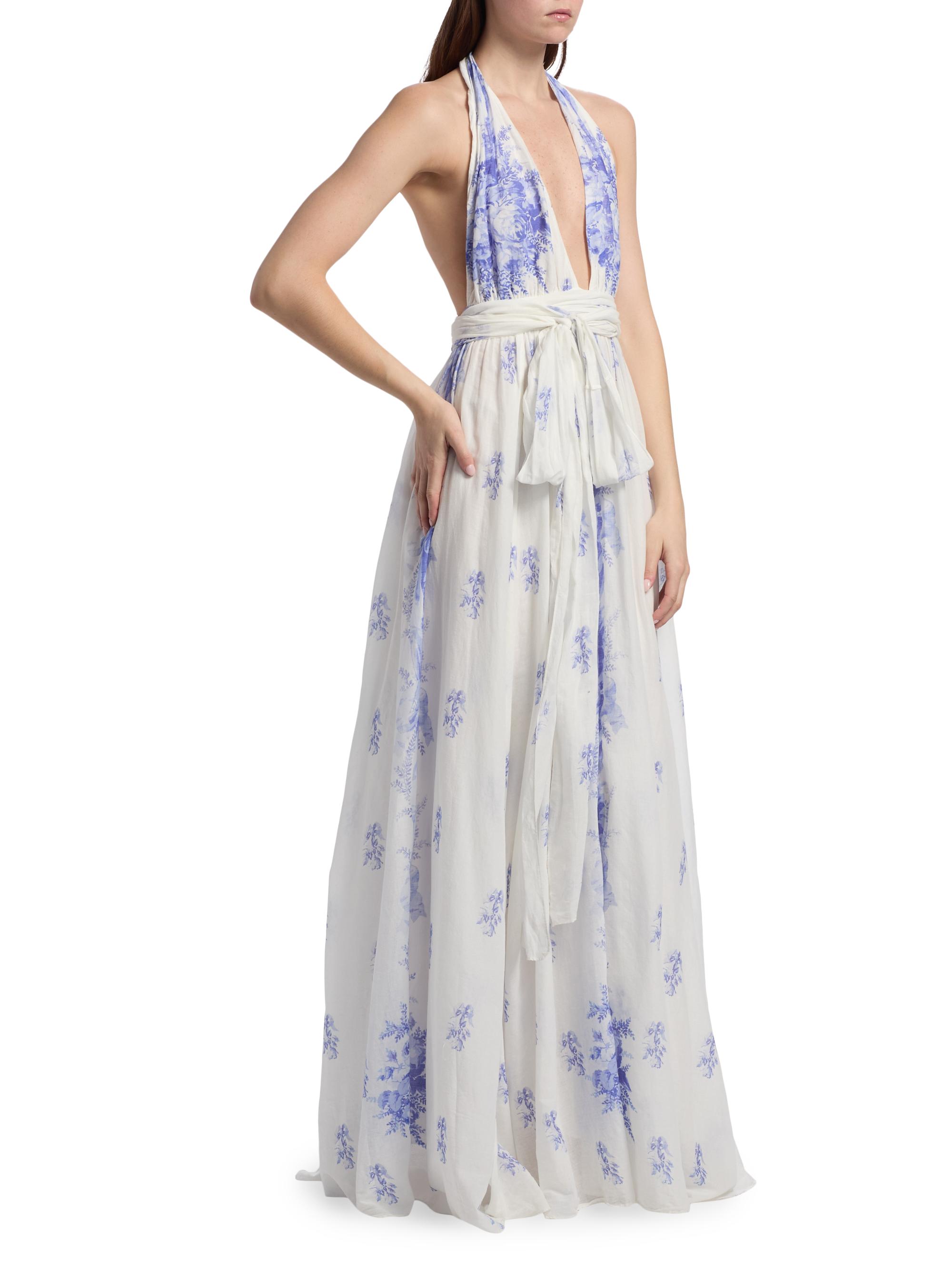 lovestruck floral halter maxi dress Botanique Halter Maxi Dress Blush/Orange / L