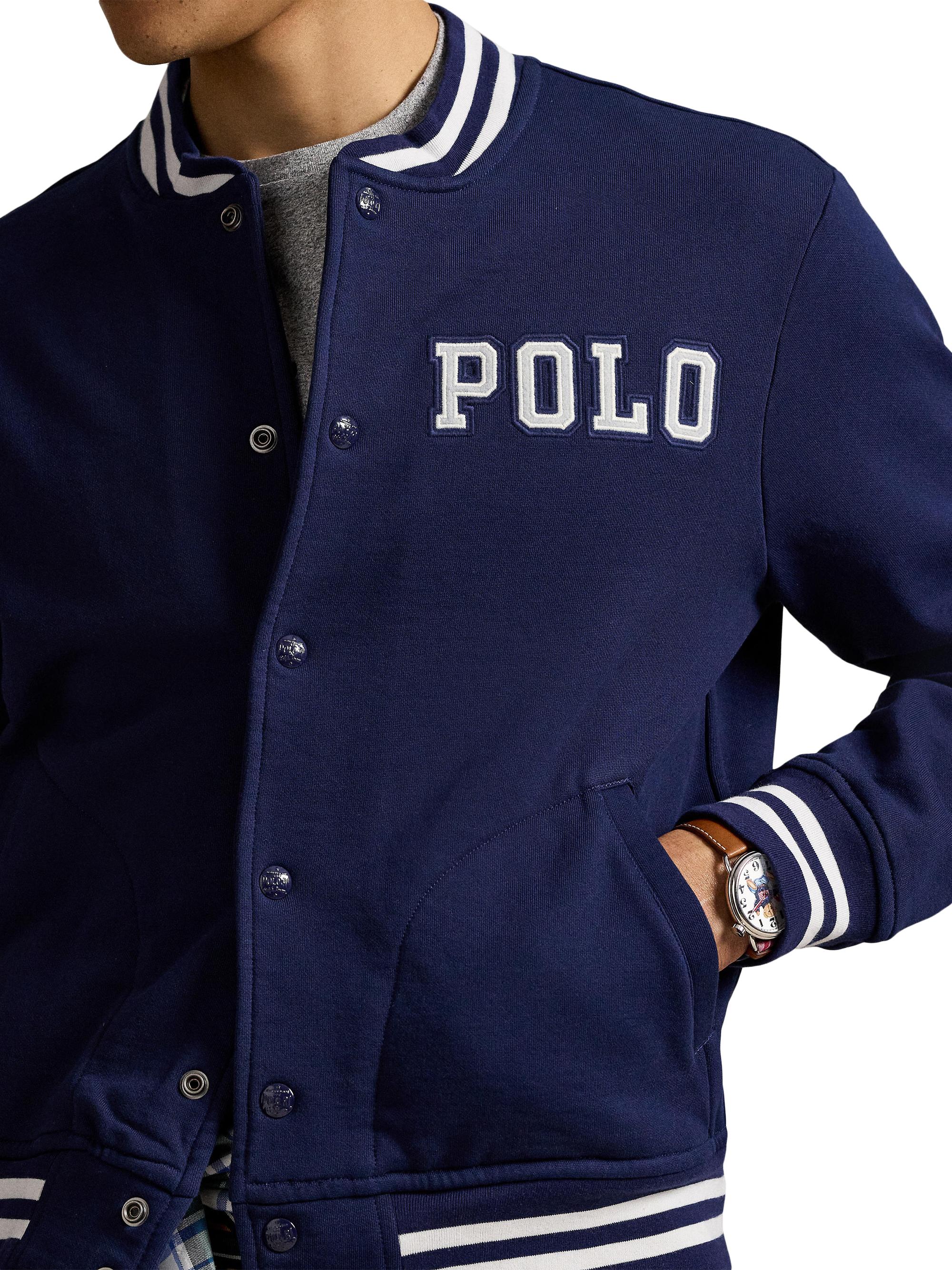Polo Ralph Lauren Logo Fleece Baseball Jacket | Saks Fifth Avenue