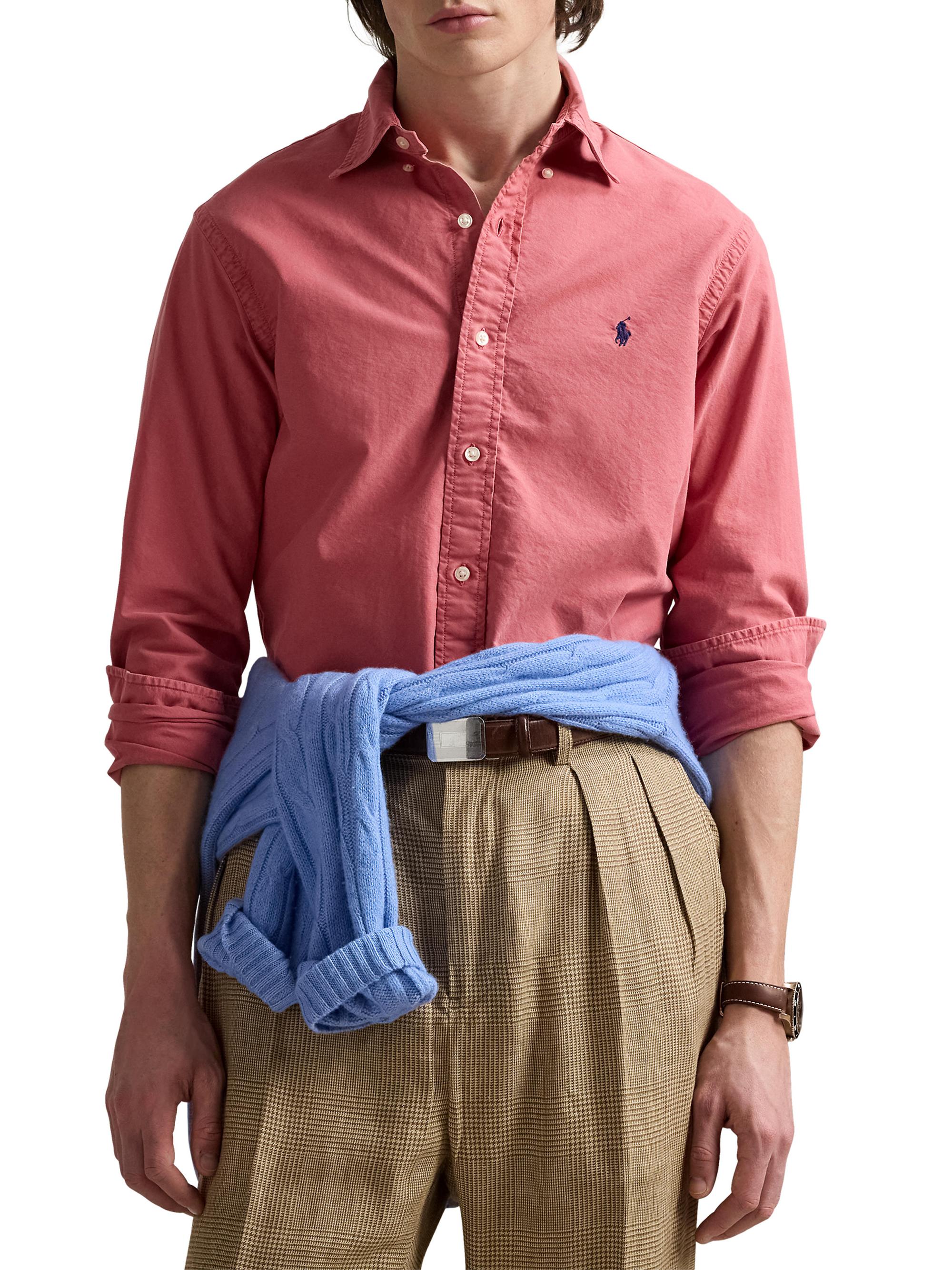 Polo Ralph Lauren Classic-Fit Garment-Dyed Oxford Shirt | Saks