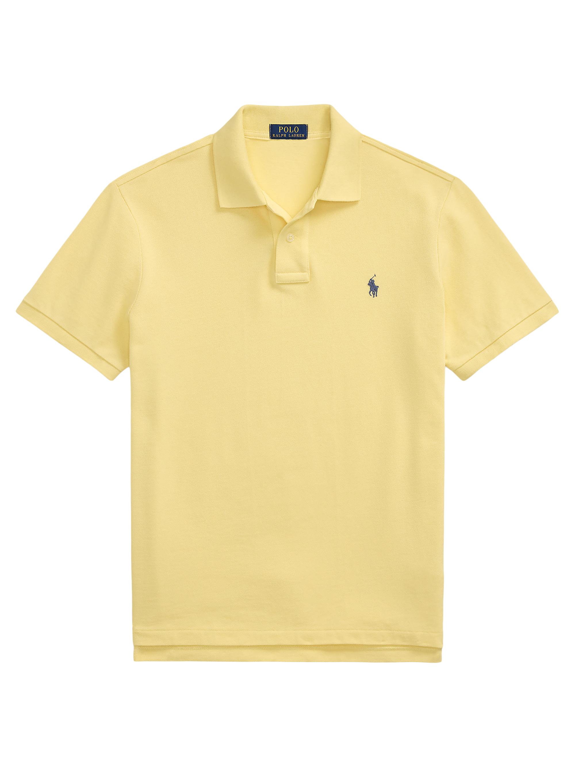 Polo Ralph Lauren Men's Custom-Slim-Fit Mesh Polo Shirt - Wicket Yellow