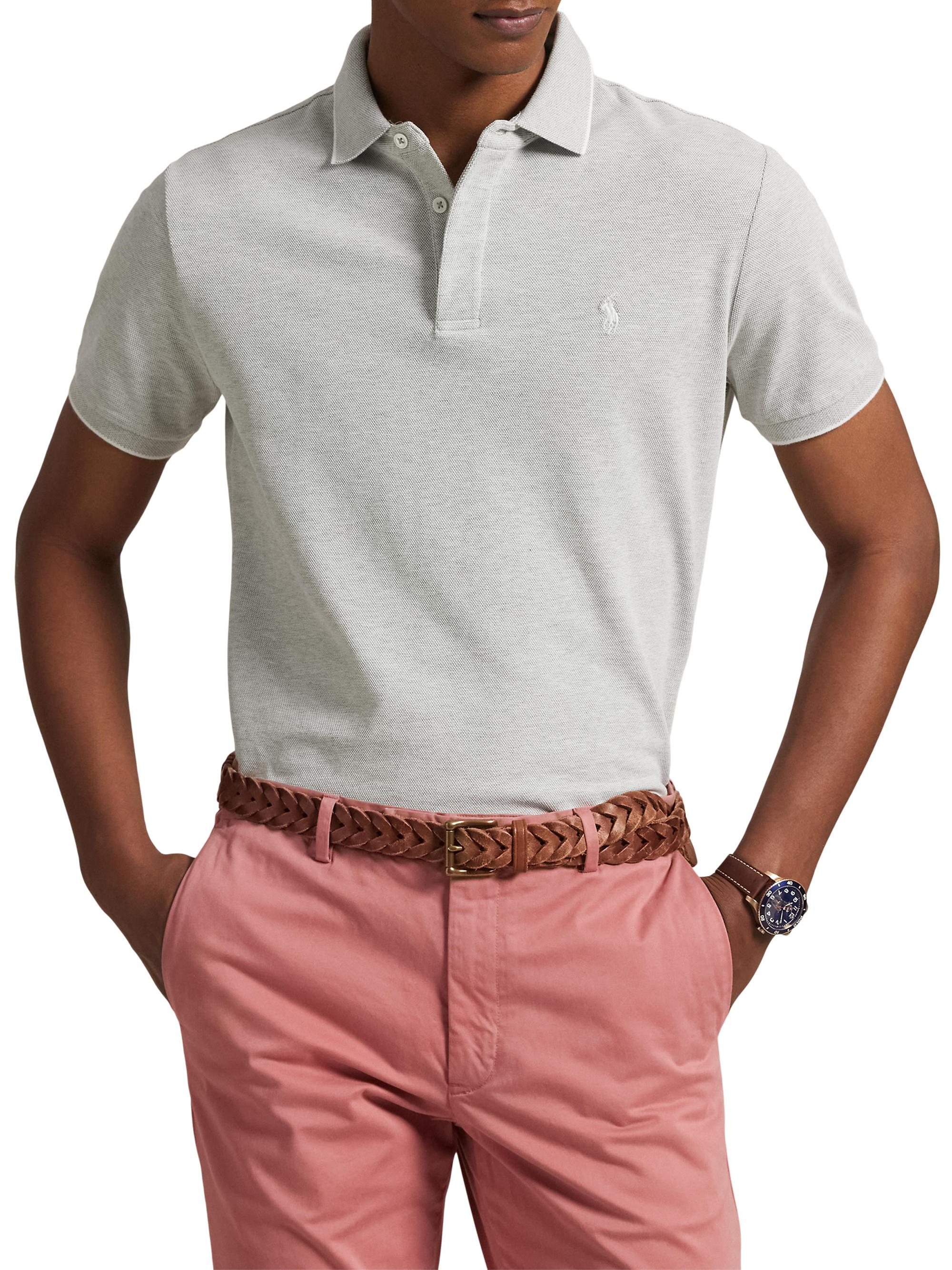 polo slim fit dress shirts Slim Fit Textured Print Shirt – Perry Ellis main image 1