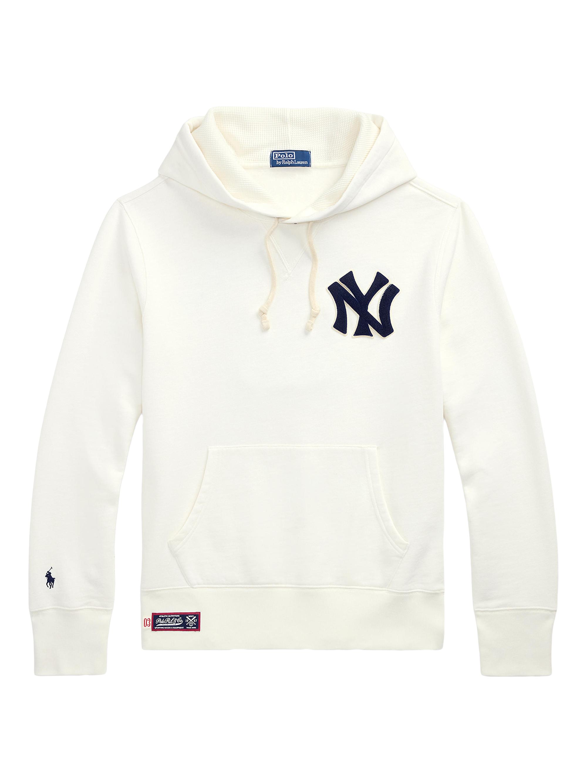 Polo Ralph Lauren Men's Yankees Fleece Hoodie - Deckwash White