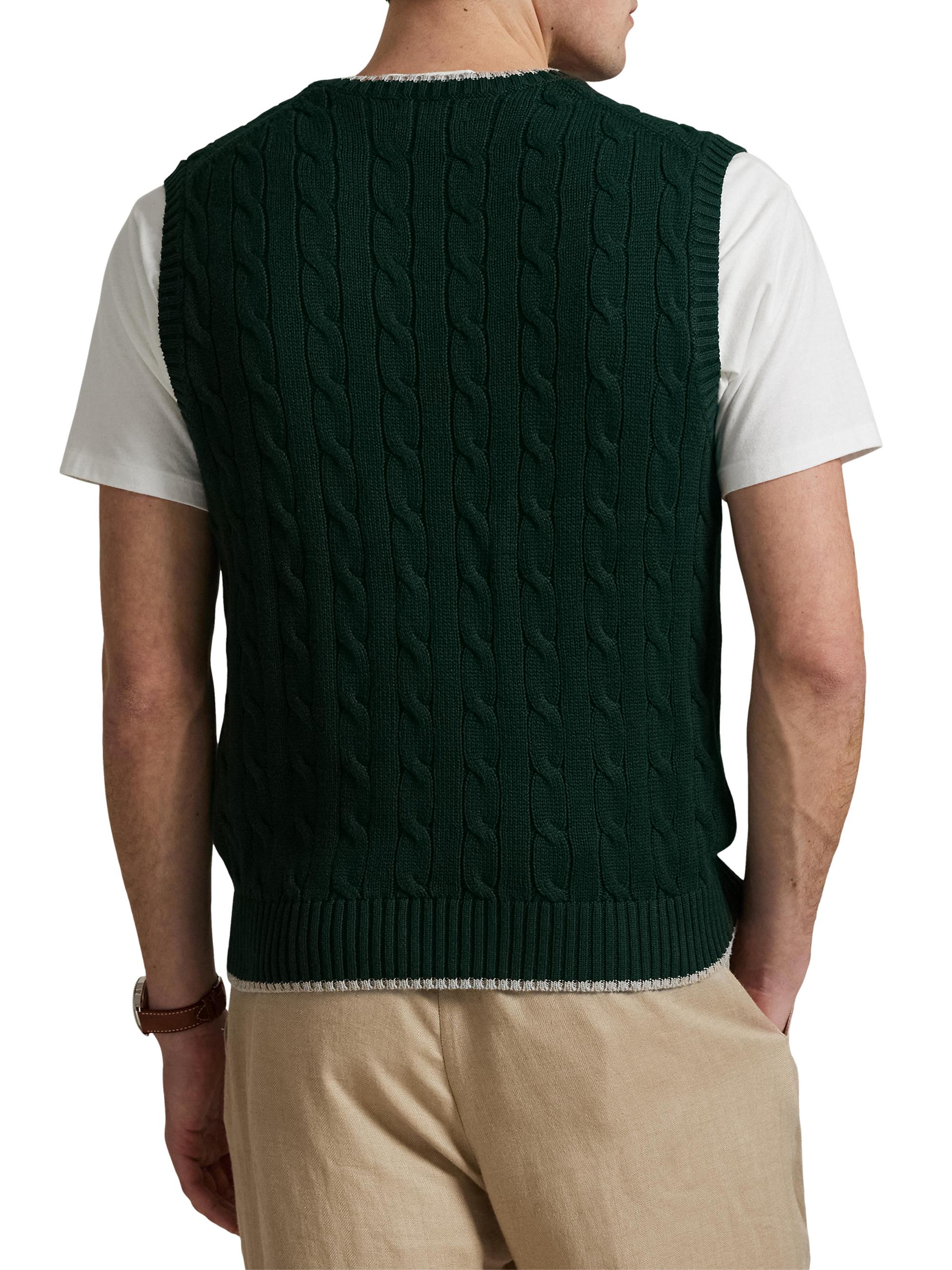 トップス UNIFORM EXPERIMENT COTTON CABL KNIT VEST トップス UNIFORM EXPERIMENT COTTON CABL KNIT VEST Cotton