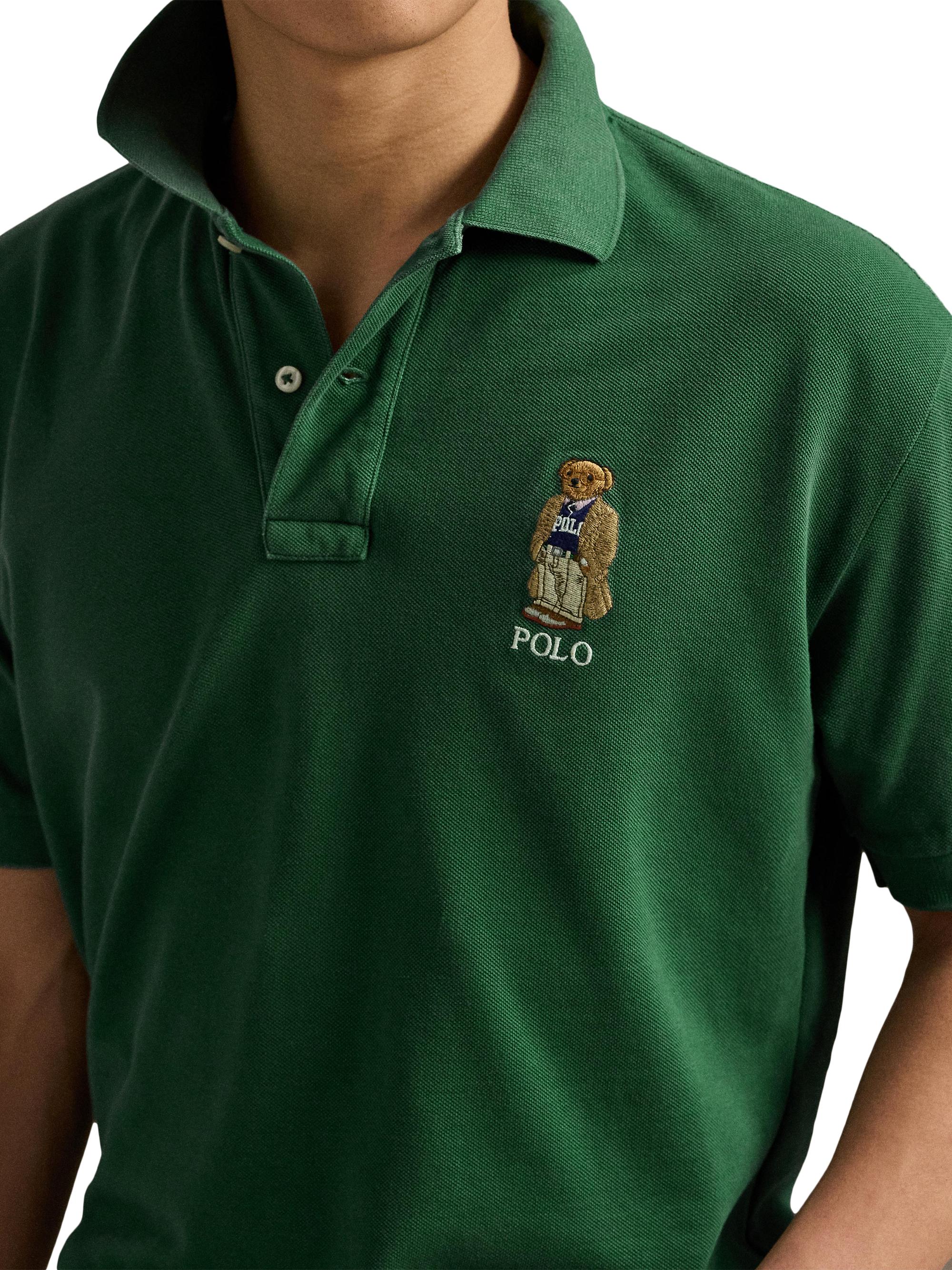 Polo Ralph Lauren Polo Bear Mesh Polo Shirt | Saks Fifth Avenue