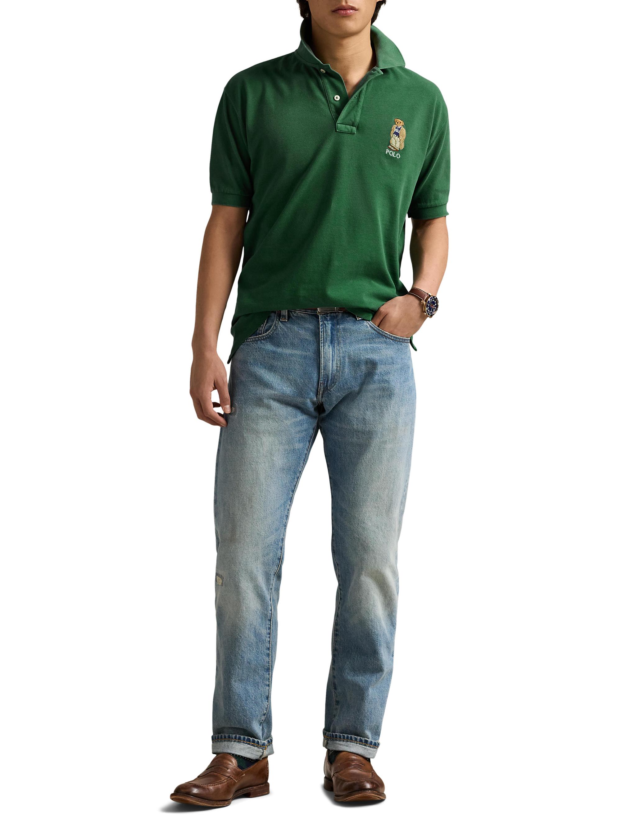 Polo Ralph Lauren Polo Bear Mesh Polo Shirt | Saks Fifth Avenue