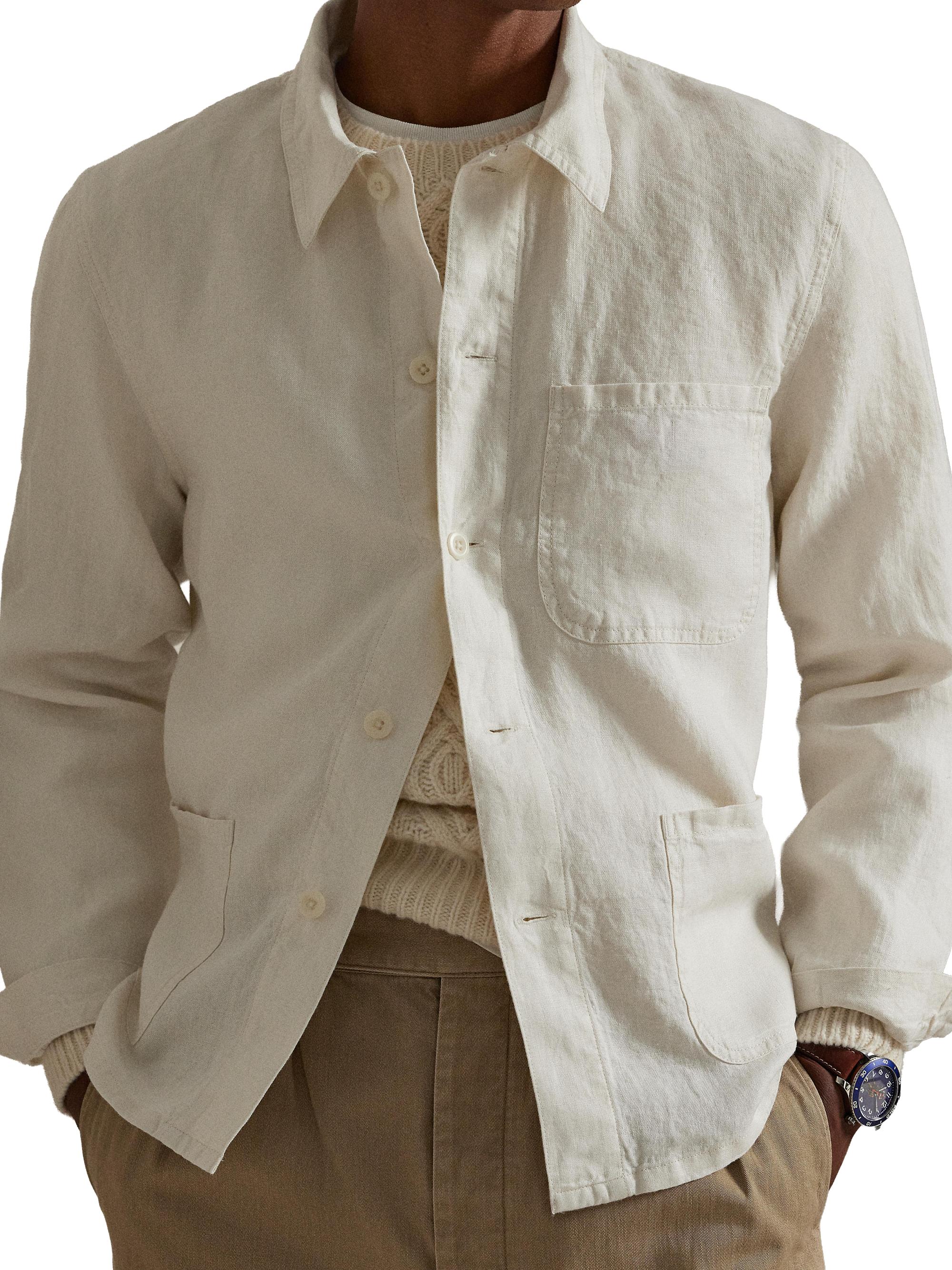 Polo Ralph Lauren Linen Utility Jacket | Saks Fifth Avenue